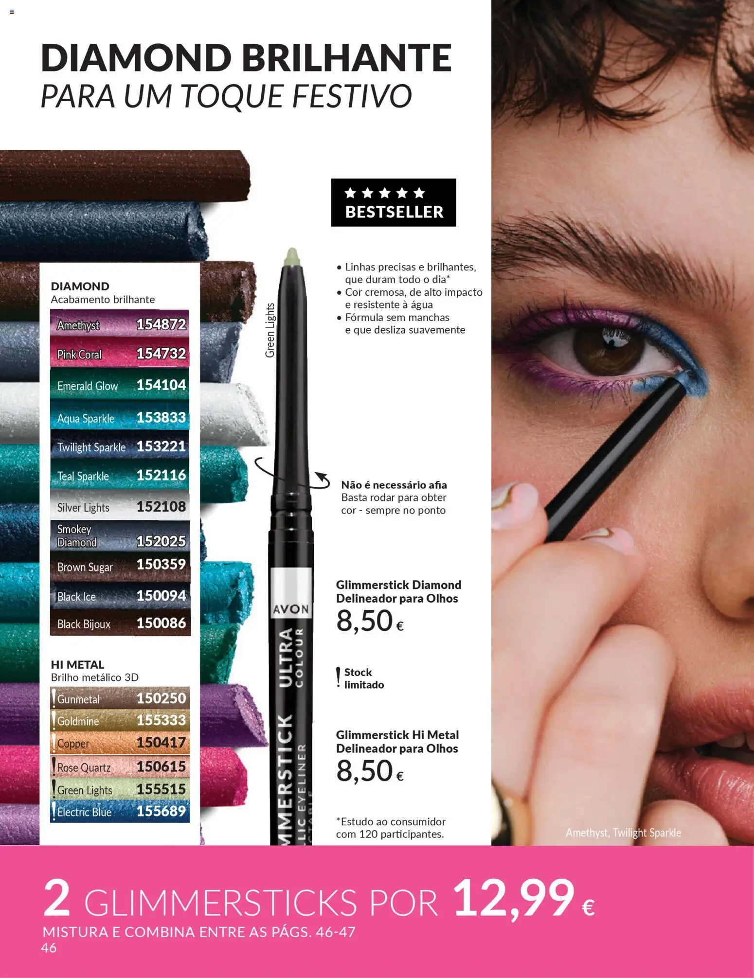 Catálogo Avon Campanha 3 │ válido de 01.03.2026 | Página: 46 | Produtos: Agua, Delineador