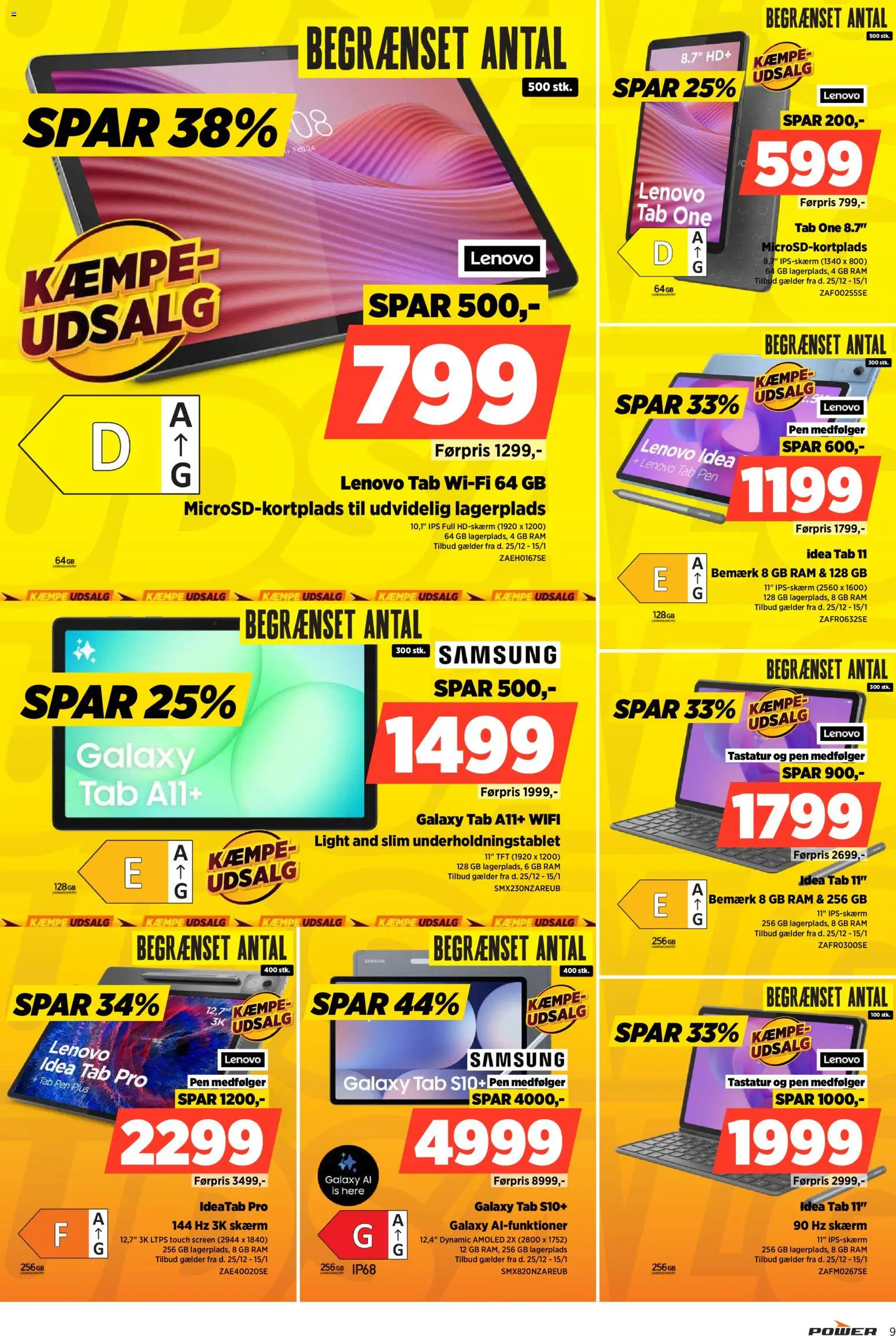 Power tilbudsavis – gyldig fra 02.01.2026 | Side: 9 | Produkter: RAM, Skærm, Is, Tastatur
