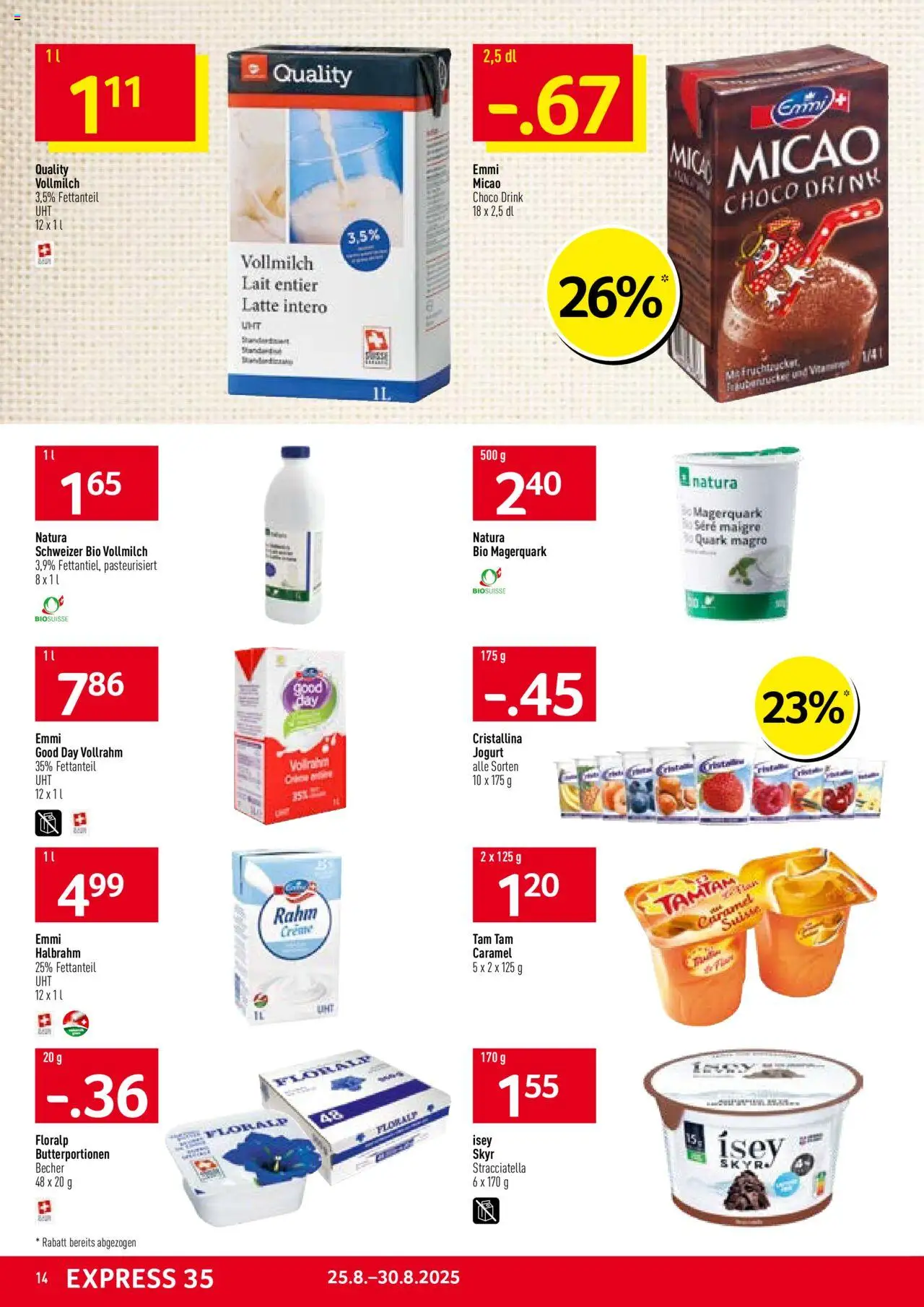 Prodega Aktionen ab 25.08.2025 | Seite: 14 | Produkte: Quark