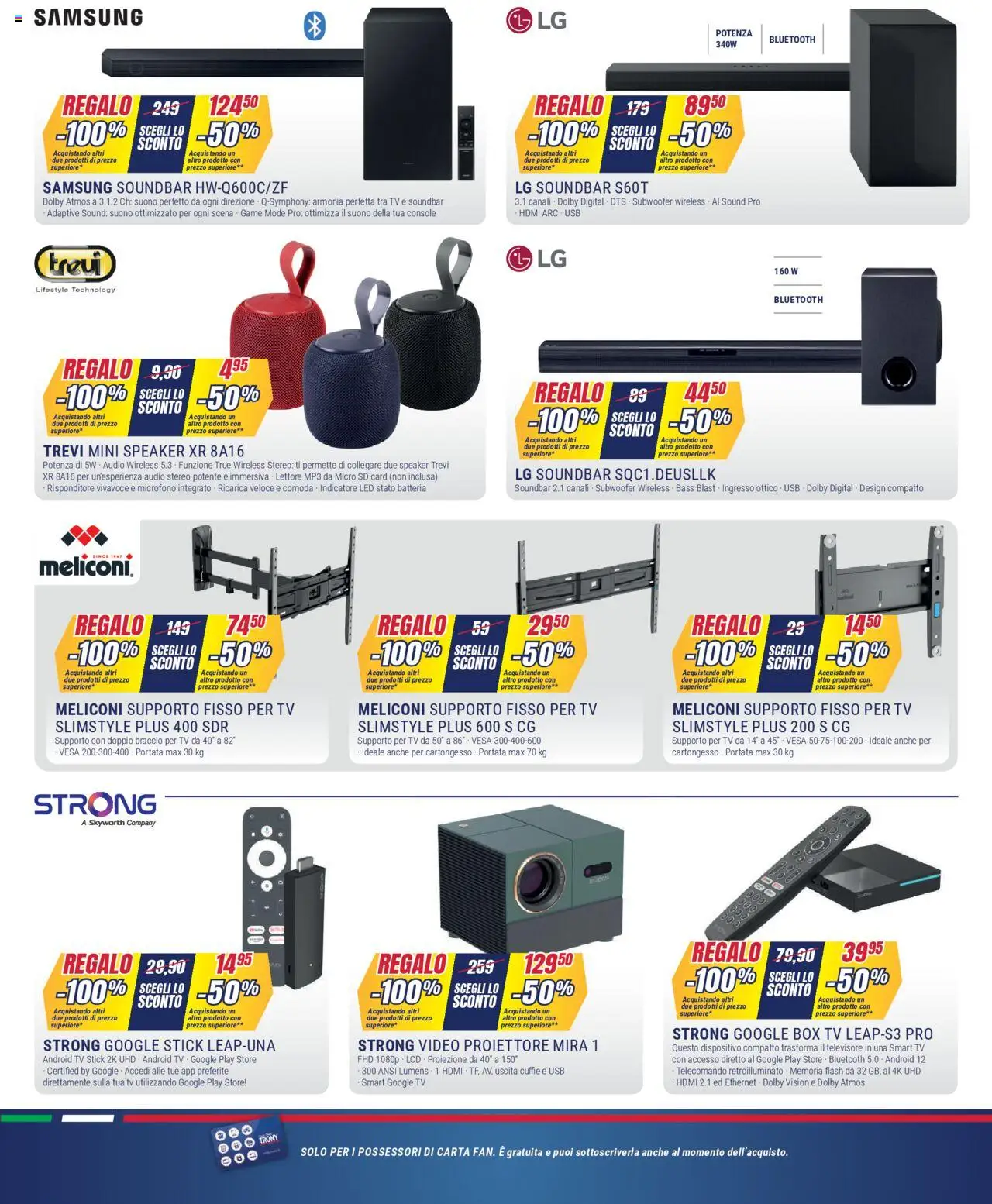 Volantino Trony del 03.07.2025 | Pagina: 8 | Prodotti: MP3, Speaker, USB, Samsung