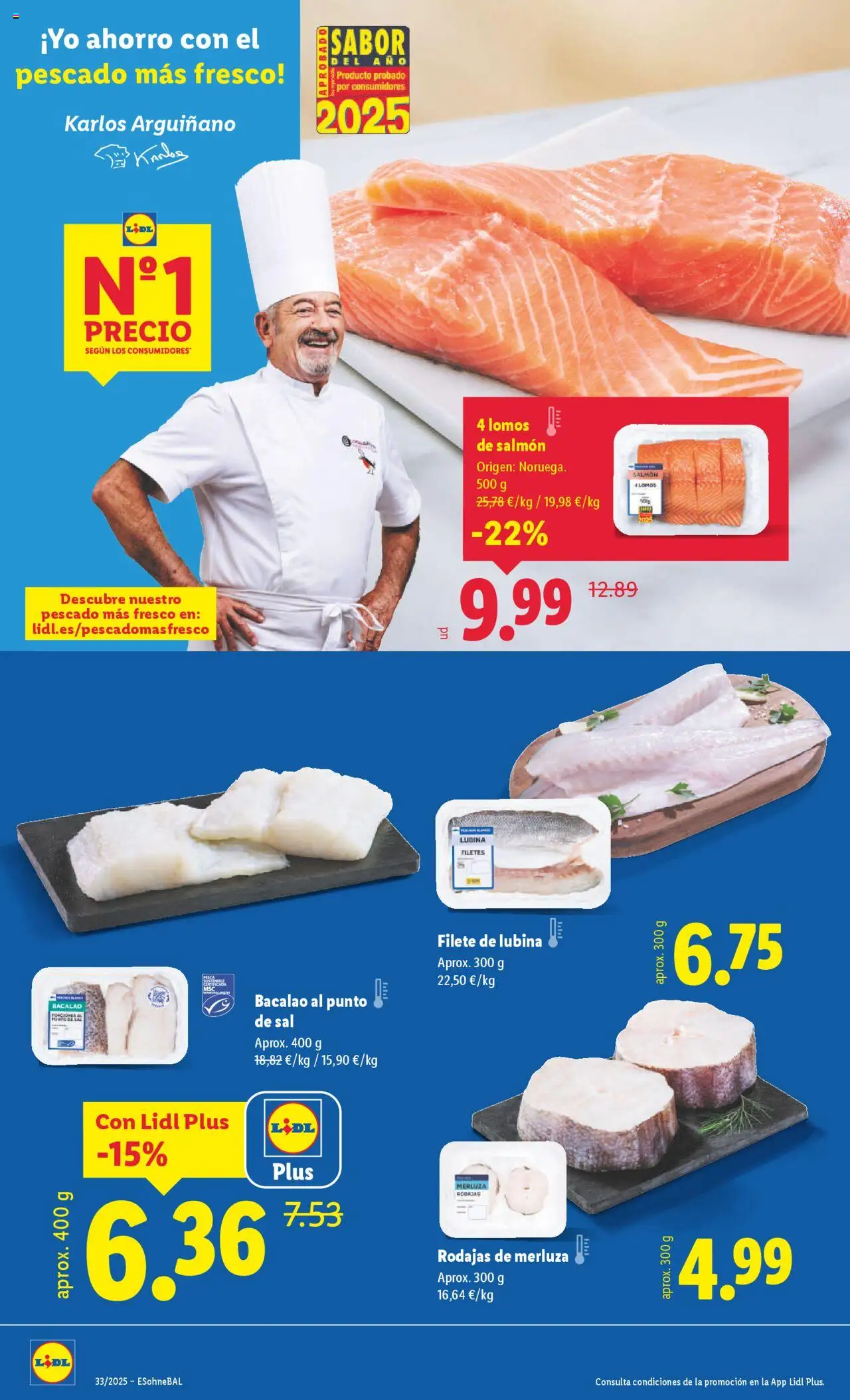 Lidl catálogo VAL │ válido desde el 11.08.2025 | Página: 16 | Productos: Pescado, Filete