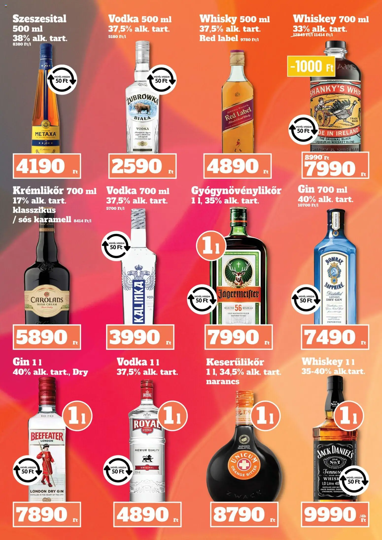 Family Diszkont akciós ujság - amely érvényes a következő dátumtól: 27.11.2025 | Oldal: 21 | Termékek: Whiskey, Narancs, Gin, Vodka