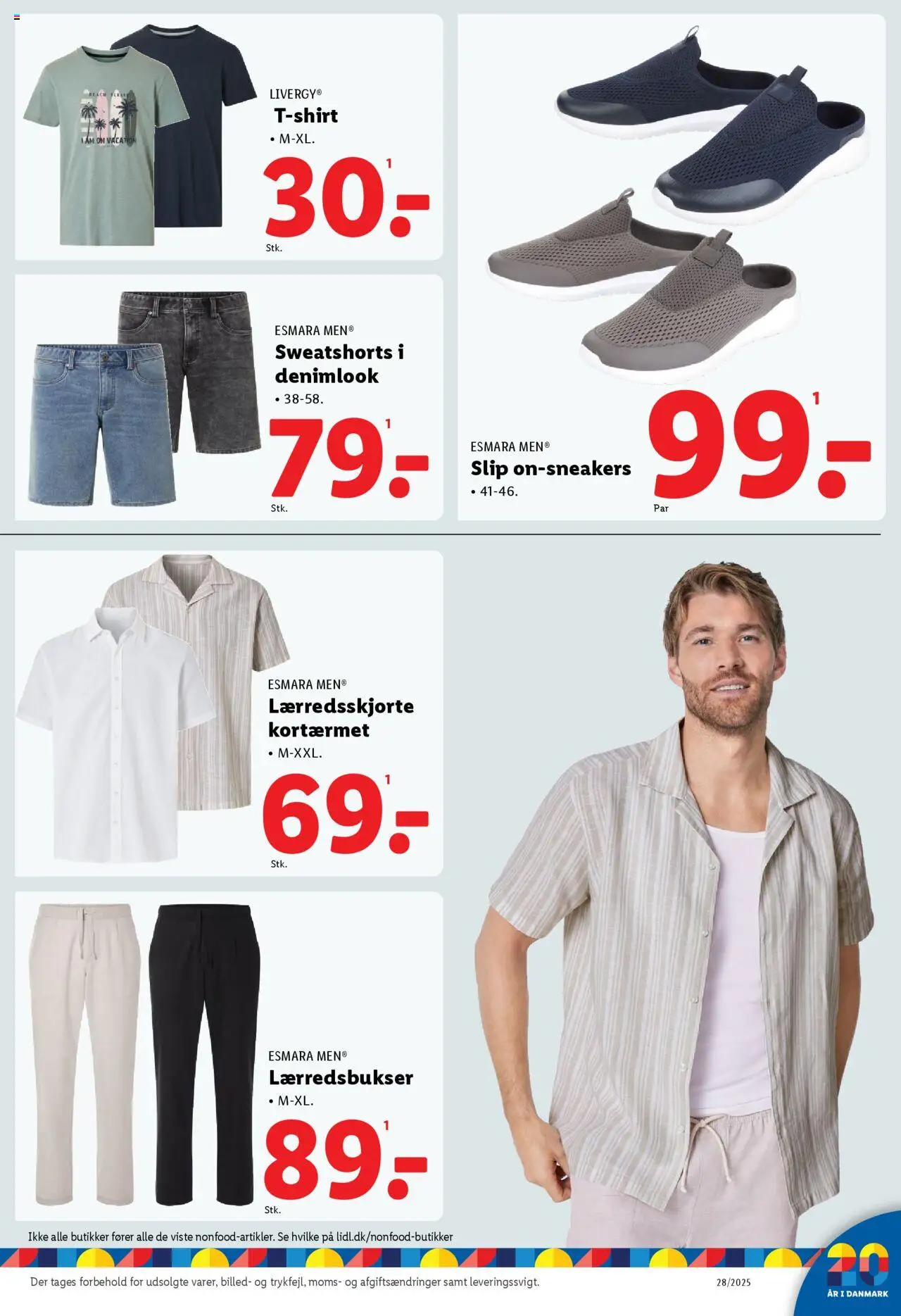 Lidl Tilbudsavis gyldig fra 06.07.2025 | Side: 23 | Produkter: T-shirt, Shorts, Sneakers