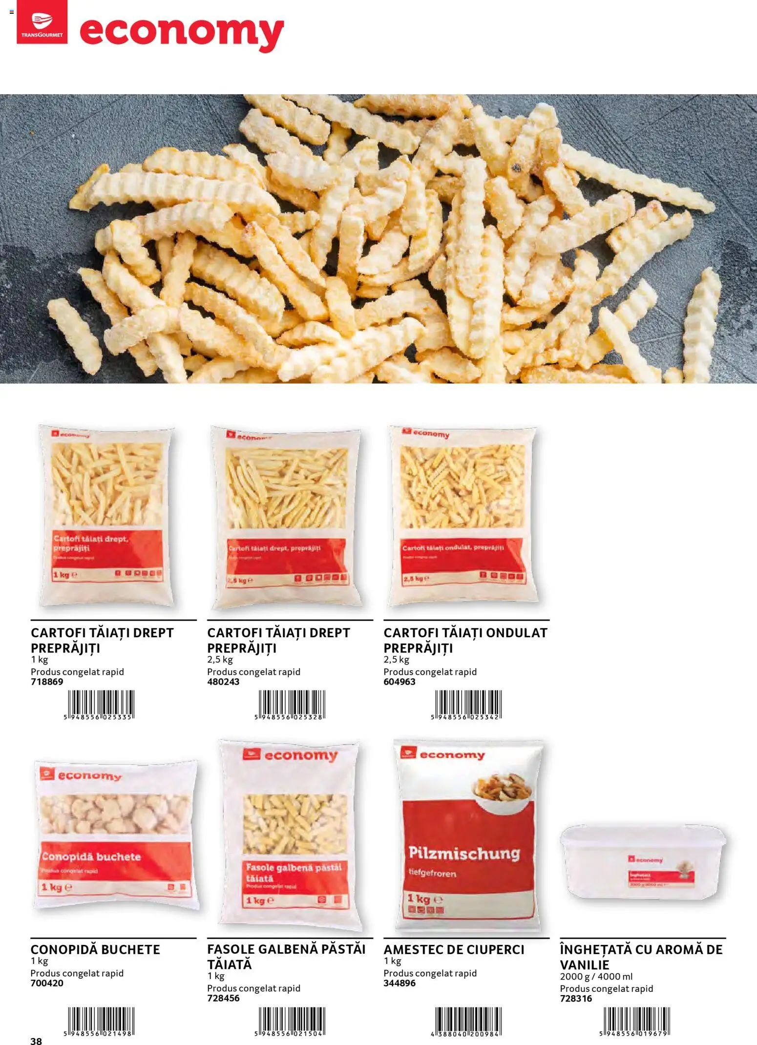 Noul catalog Selgros – valabil de la 30.01.2026 | Pagină: 38 | Produse: Conopidă, Ciuperci, Înghețată, Cartofi