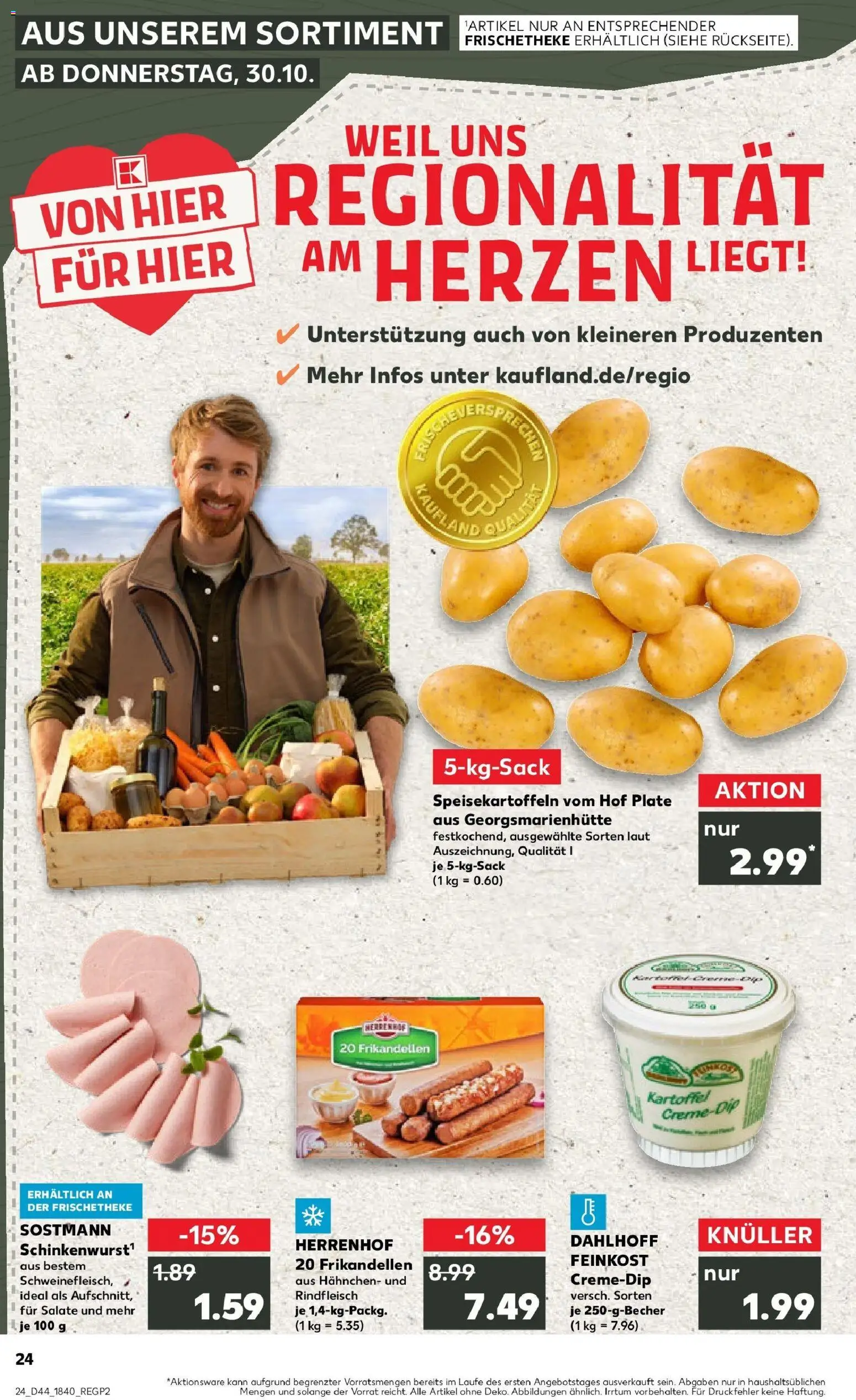 Kaufland prospekt Lengerich	 – gültig ab 30.10.2025 | Seite: 24 | Produkte: Hahnchen, Rindfleisch