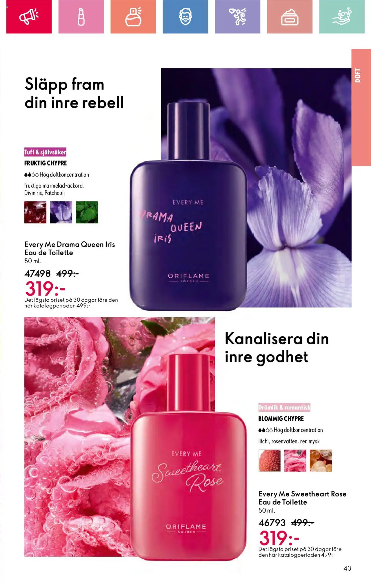 Oriflame reklamblad aktuell från 03.08.2025 | Sida: 43 | Produkter: Doft, Eau de toilette