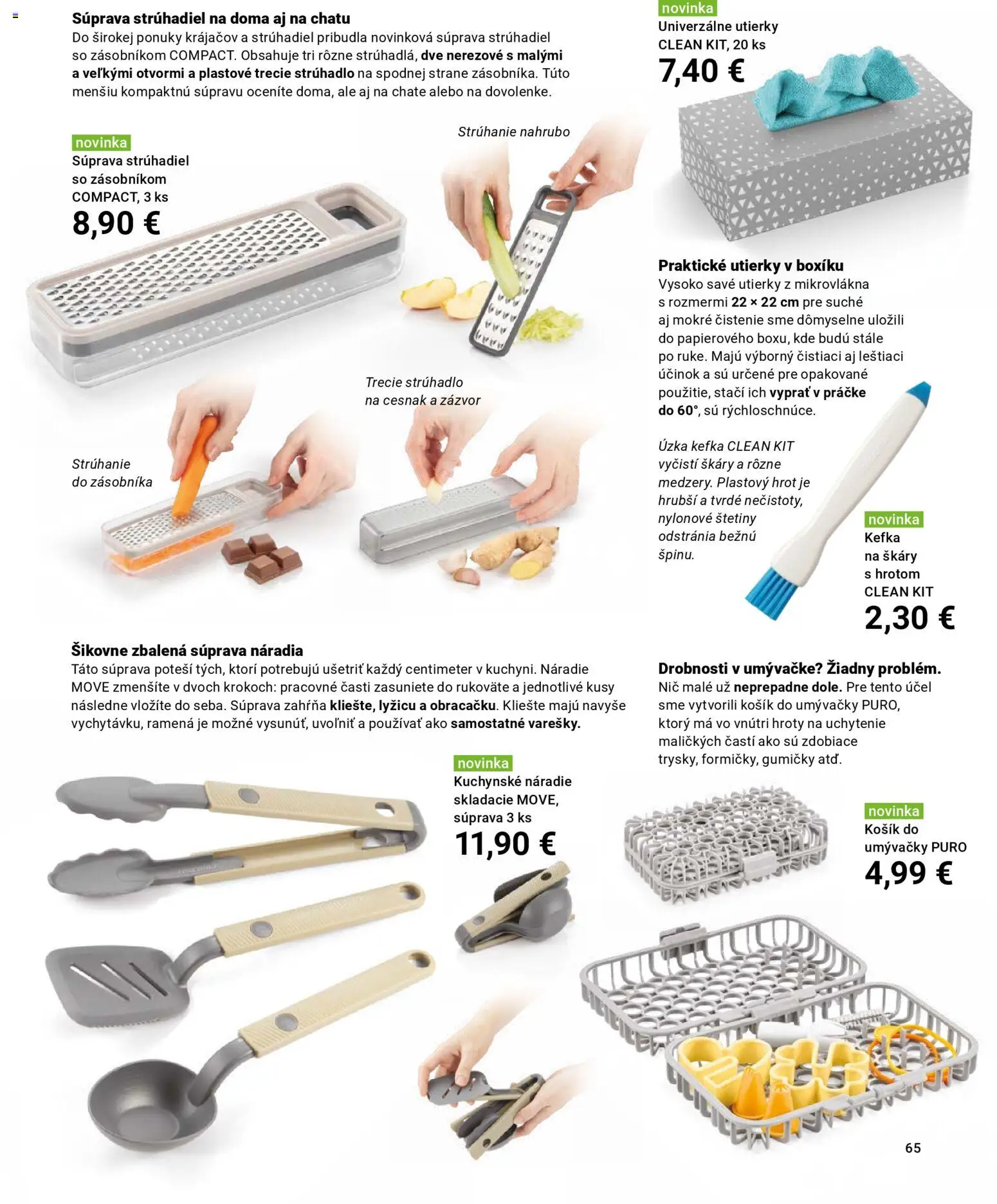 Nové TESCOMA akcie – leták je platný od 01.11.2025 | Strana: 65 | Produkty: Náradie, Strúhadlo, Zázvor, Cesnak