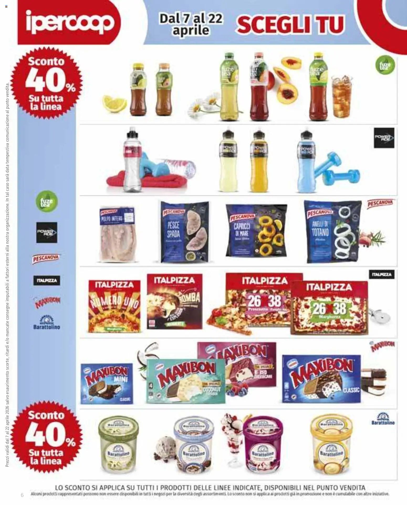 Volantino Ipercoop del 07.04.2026 | Pagina: 6 | Prodotti: Pesce, Polpo, Data, Totano