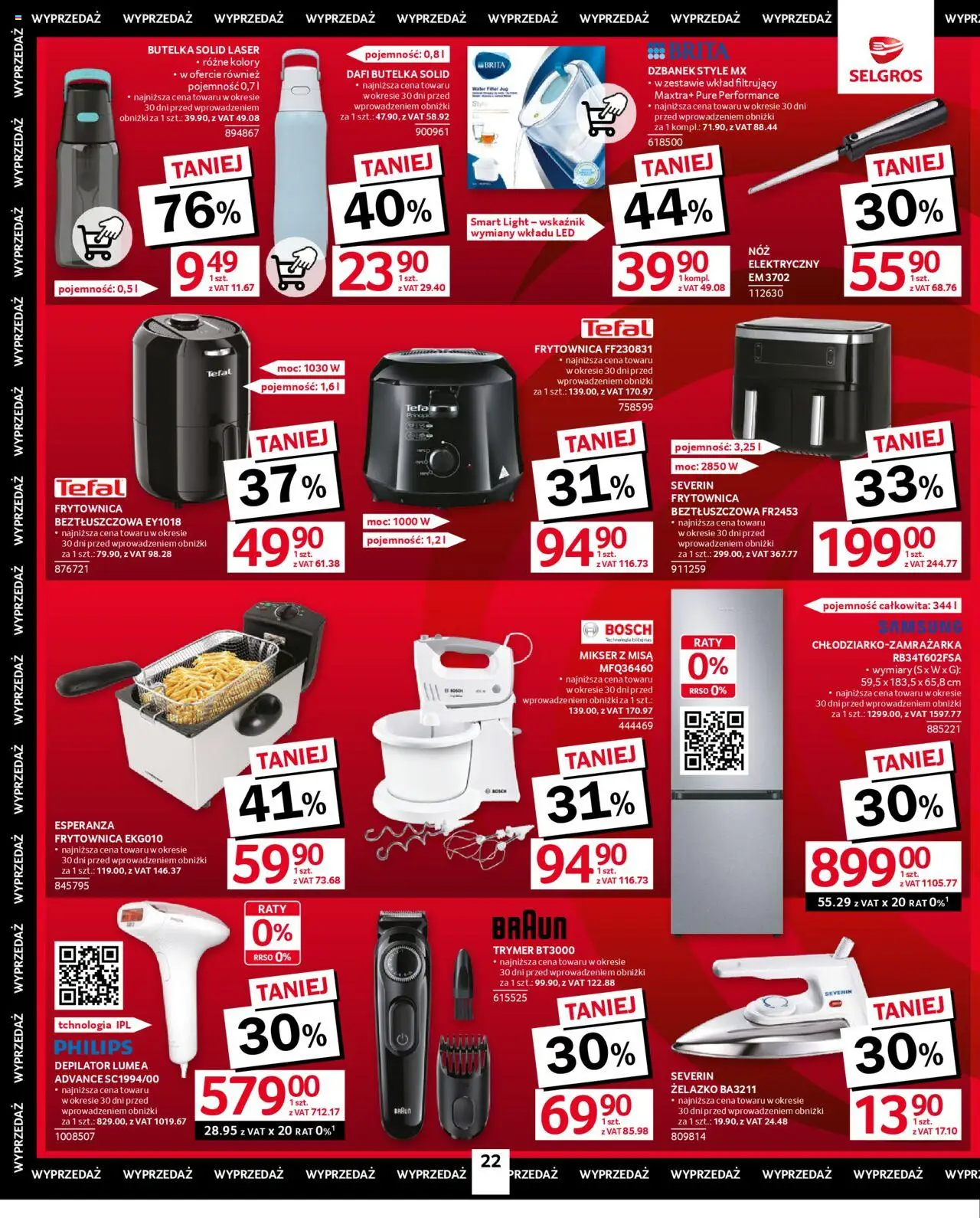 Selgros cash&carry Gazetka - Oferta przemysłowa od 22.05.2025 | Strona: 24 | Produkty: Dzbanek, Depilator, Mikser, Tefal
