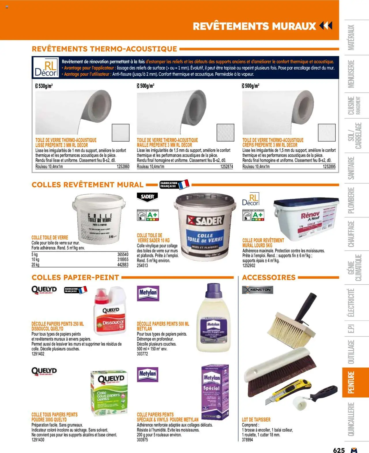  | Page: 625 | Produits: Base, Brosse, Balai, Colle