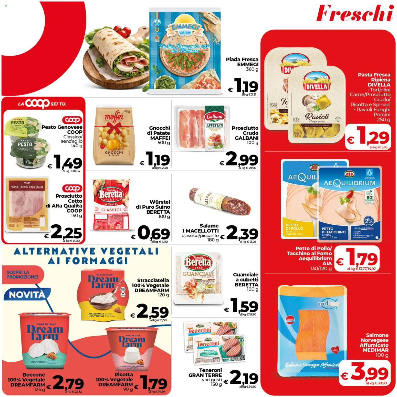 Volantino COOP del 07.04.2026 | Pagina: 9 | Prodotti: Patate, Mozzarella, Hamburger, Stracciatella