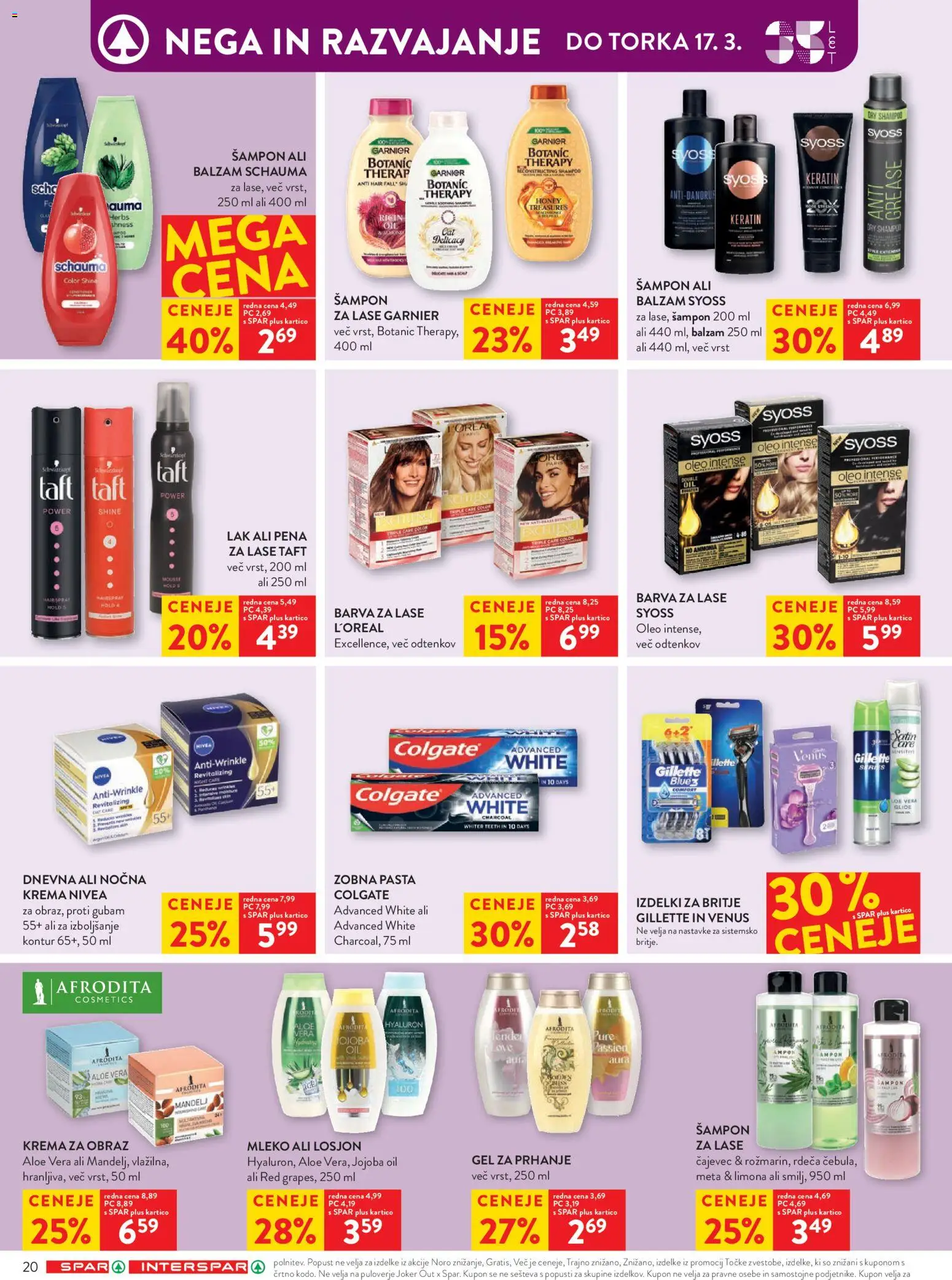 Novi Spar katalog ponudbe – veljaven od 11.03.2026 | Stran: 26 | Izdelki: Barva za lase, Krema, Lak, Barva