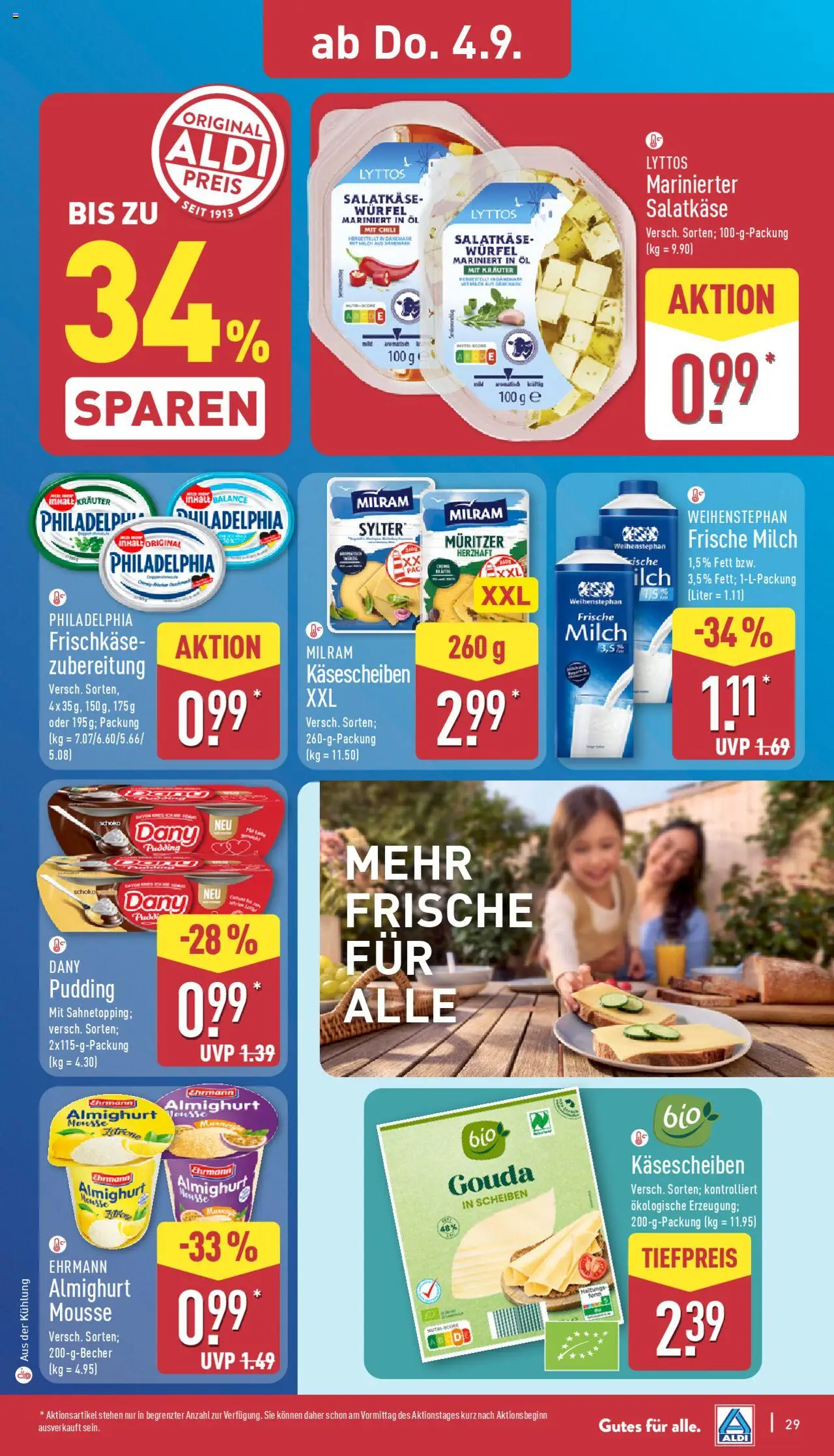 Aldi Prospekt 	 - gültig ab dem 01.09.2025 | Seite: 29 | Produkte: Milch, Gouda, Pudding, Chili