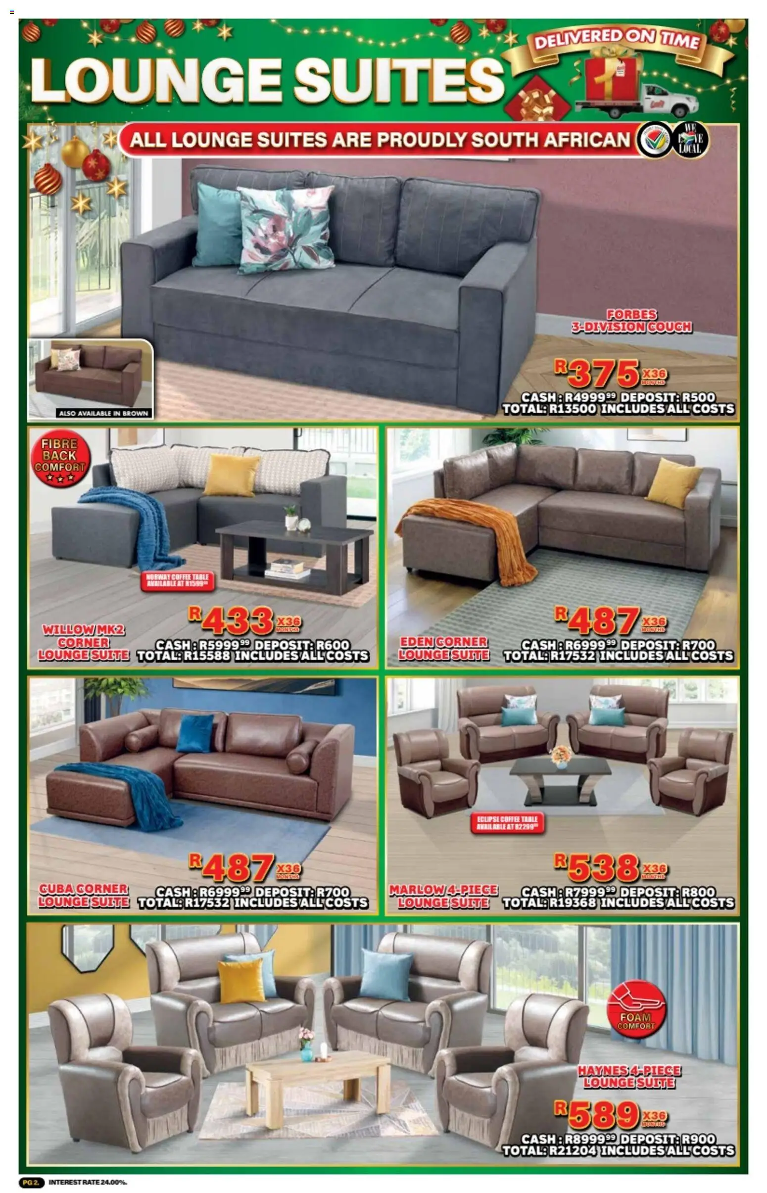 New Lewis Stores catalogue – valid from 10.11.2025 | Page: 2 | Products: Couch, Table, Coffee, Foam