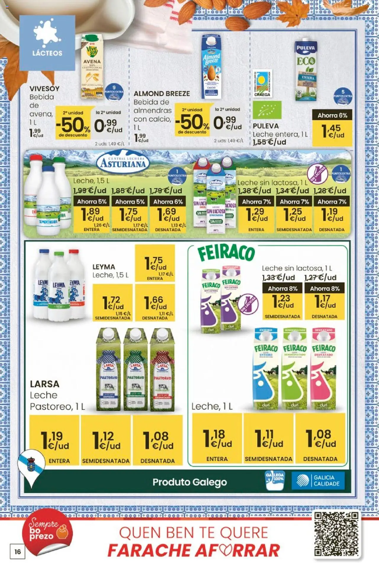 Eroski - Ofertón │ válido desde el 16.10.2025 | Página: 16 | Productos: Leche, Té