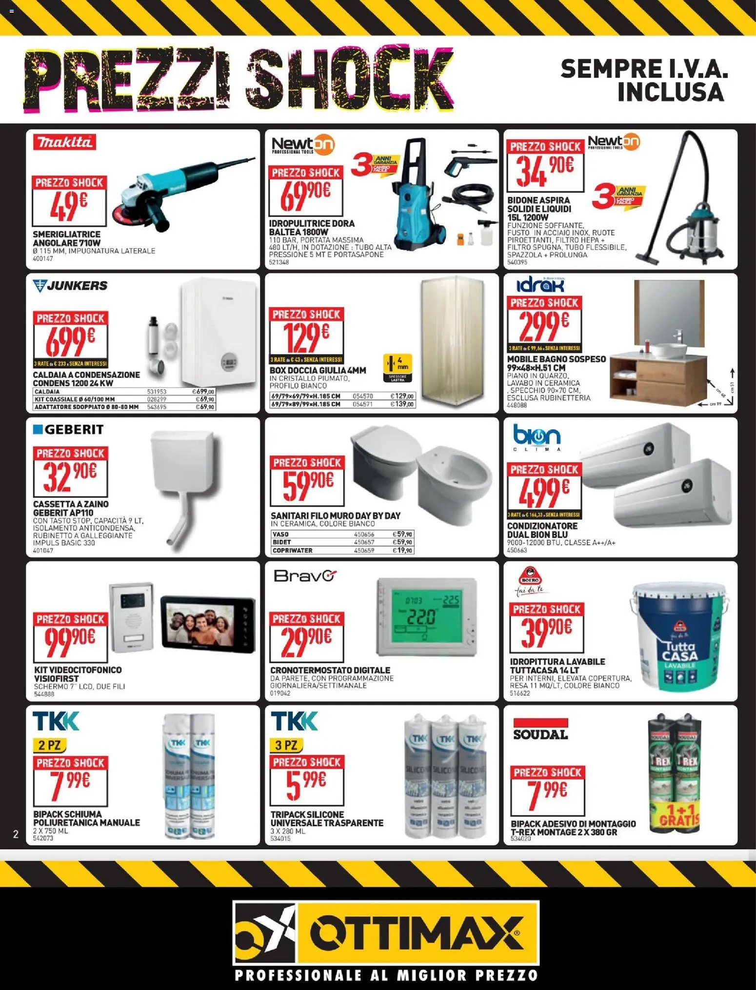 Volantino Ottimax del 05.02.2026 | Pagina: 2 | Prodotti: Mobile, Tè, Tubo, Doccia