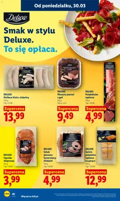 Pogląd oferty "DELUXE Pieczony pasztet z gęsi, Pieczony pasztet z gęsi, 230 g,  idealnie soczysty w posypce z pieprzem" - ważna od 30.03.2026 | Strona: 40