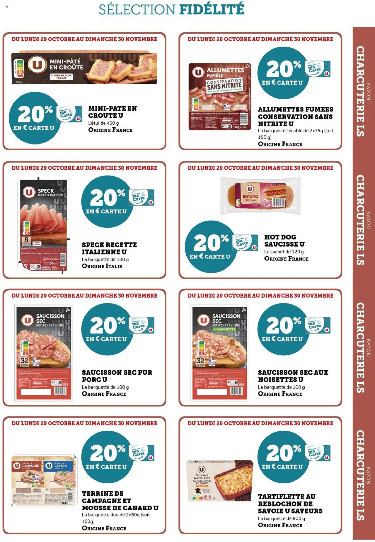 {H1} | Page: 3 | Produits: Saucisson sec, Noisettes, Hot dog, Saucisse