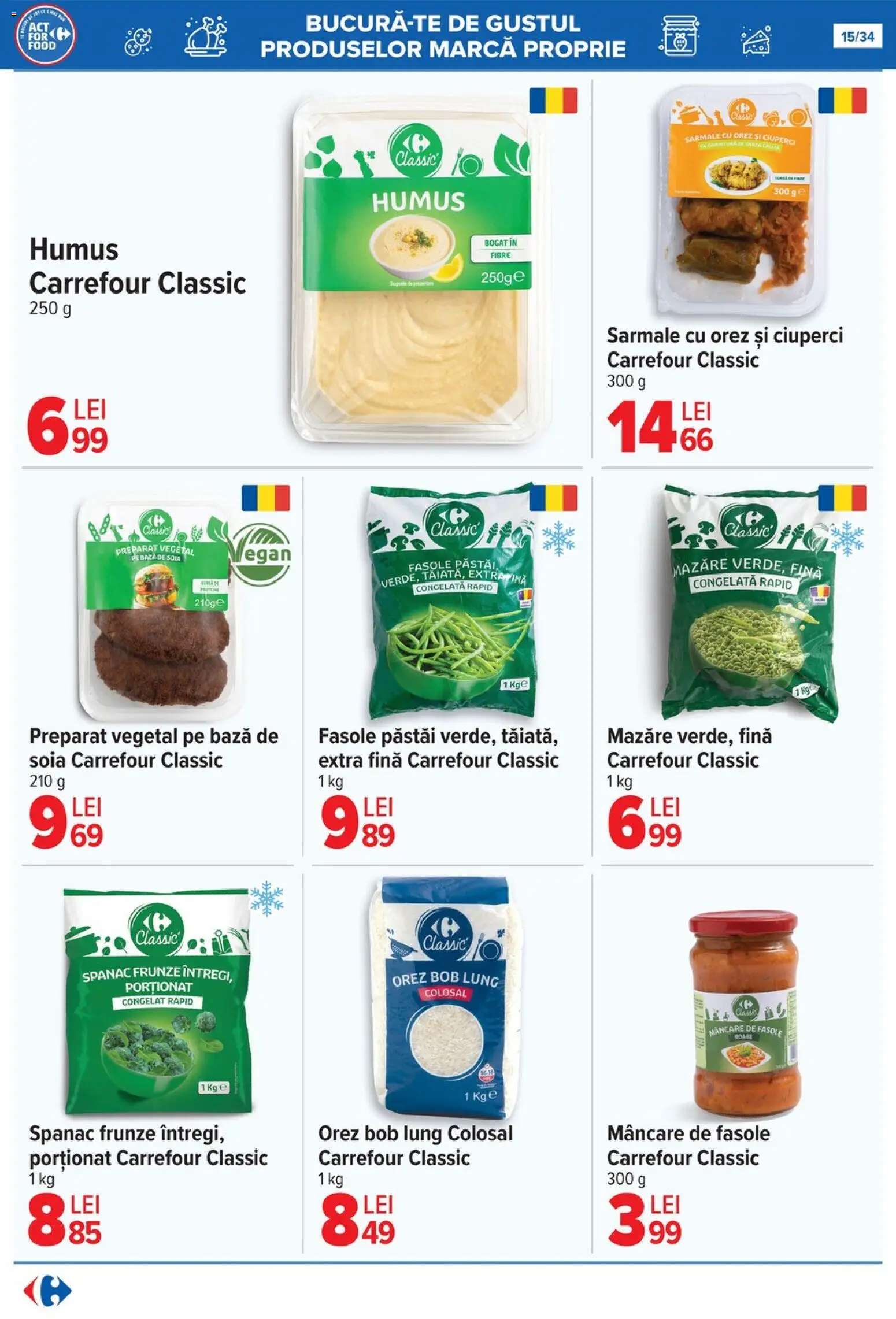 Noul catalog Carrefour – valabil de la 12.11.2025 | Pagină: 15 | Produse: Mazăre, Ciuperci, Orez, Humus