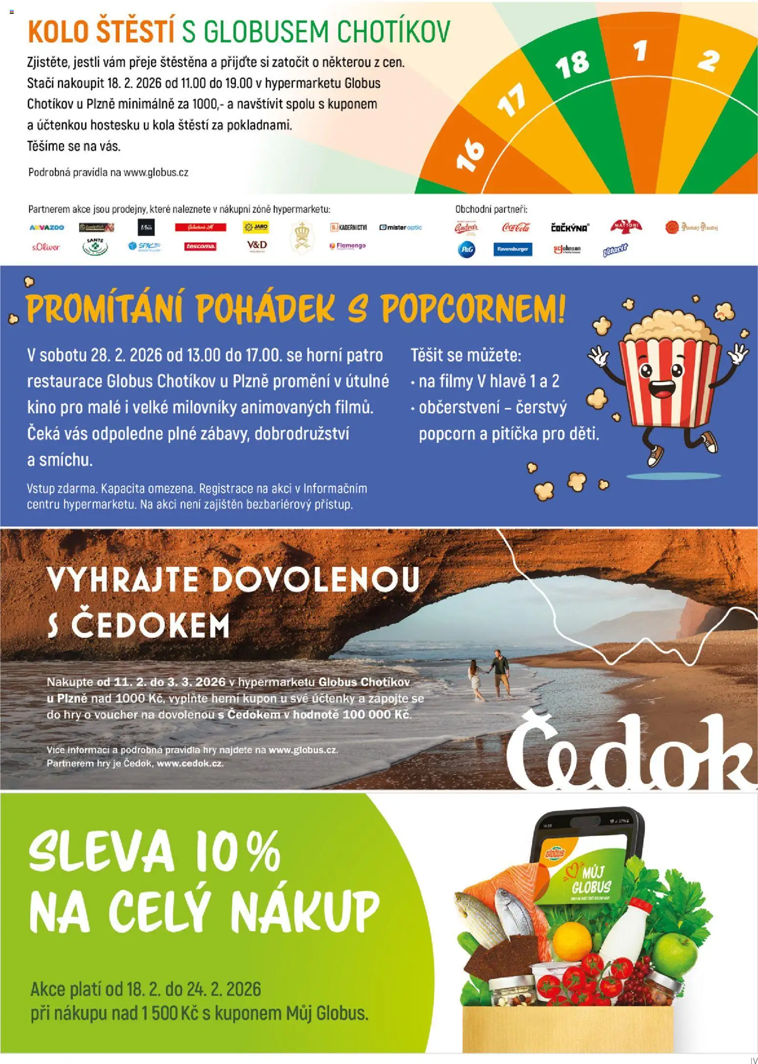 Globus leták - Plzeň od 18.02.2026 | Strana: 6 | Produkty: Globus, Kolo, Popcorn, Kola