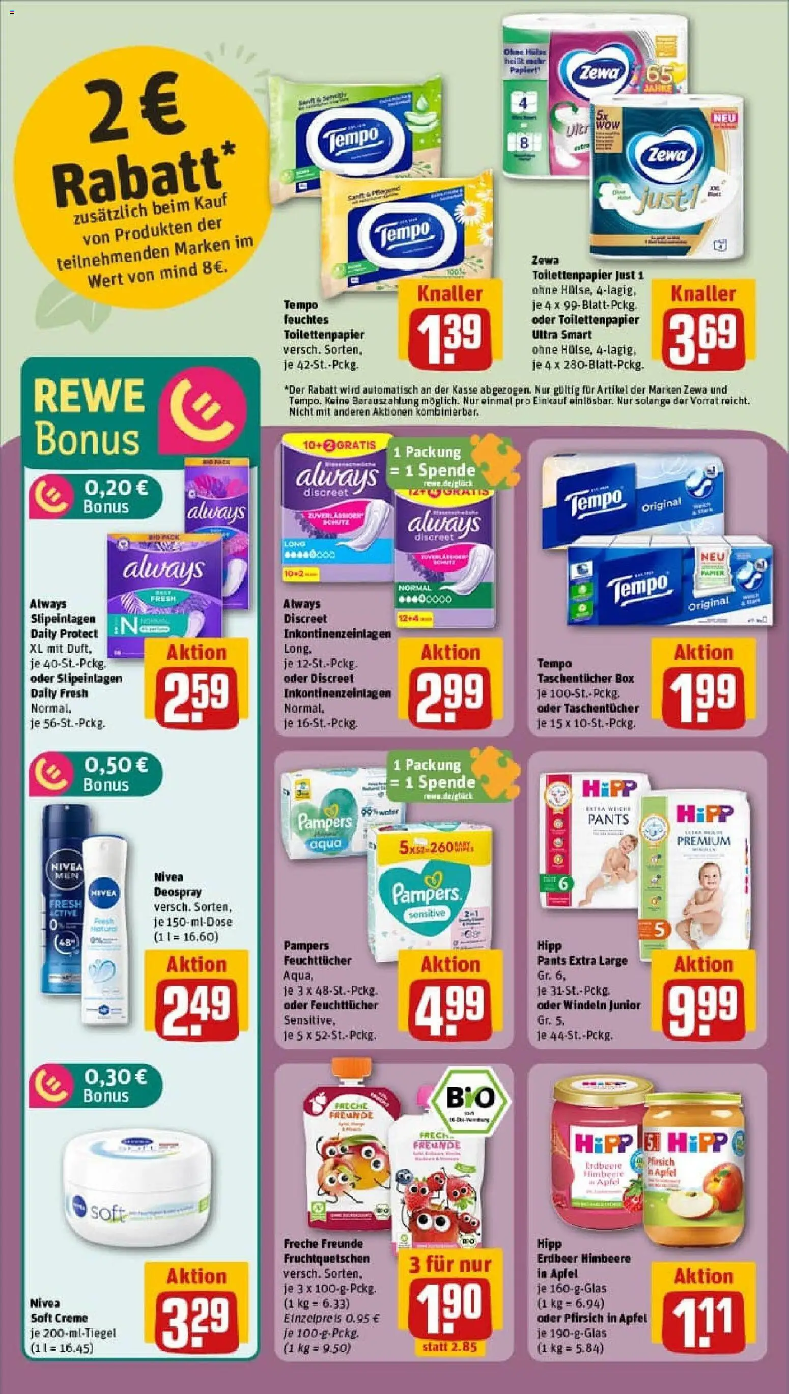 Rewe prospekt Delligsen	 – gültig ab 26.10.2025 | Seite: 27 | Produkte: Deodorant, Tempo, Pfirsich, Feuchtes Toilettenpapier