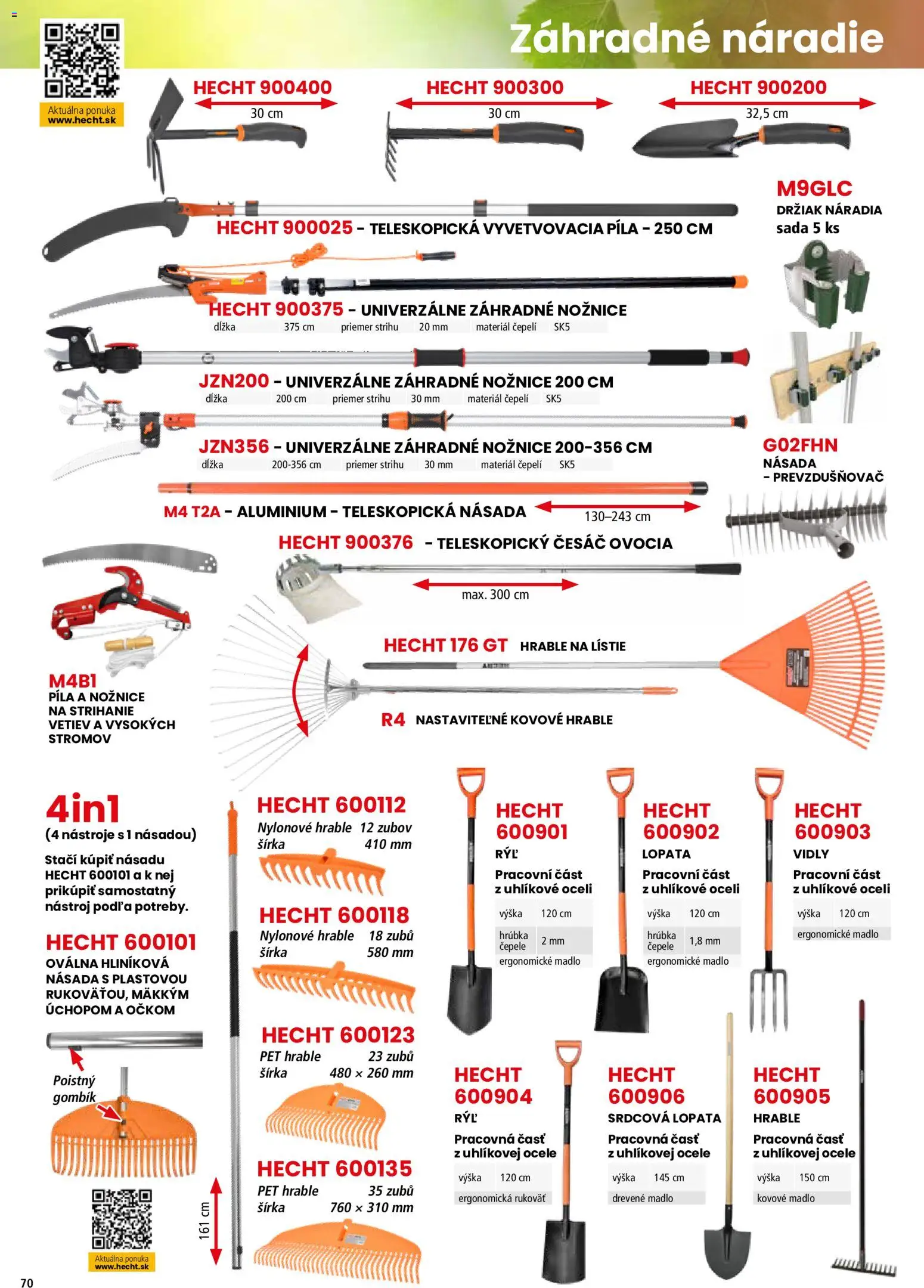 Nové Hecht akcie – leták je platný od 19.02.2026 | Strana: 70 | Produkty: Píla, Náradie