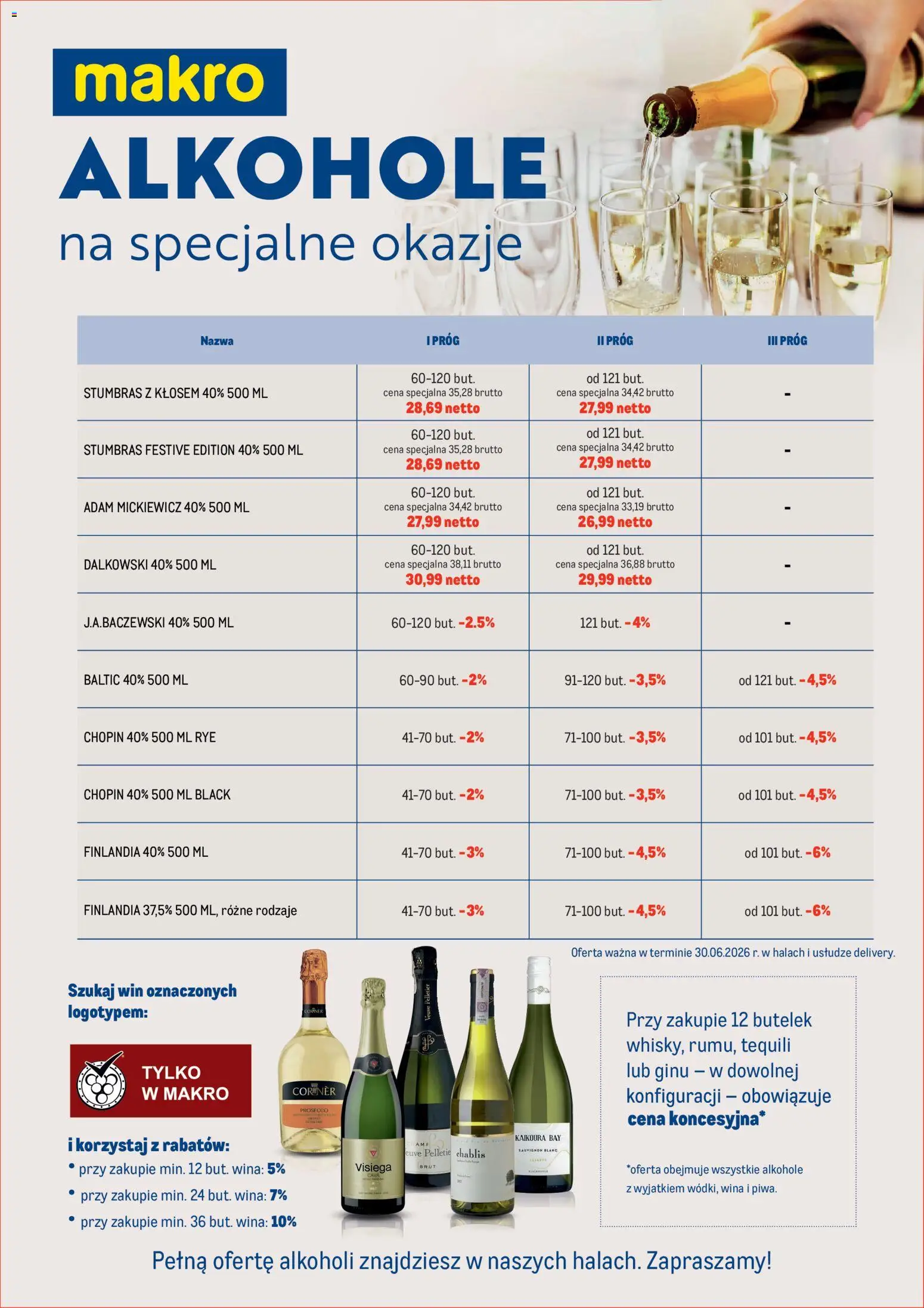 Makro gazetka - Oferta weselna od 01.04.2026 | Strona: 1 | Produkty: Prosecco