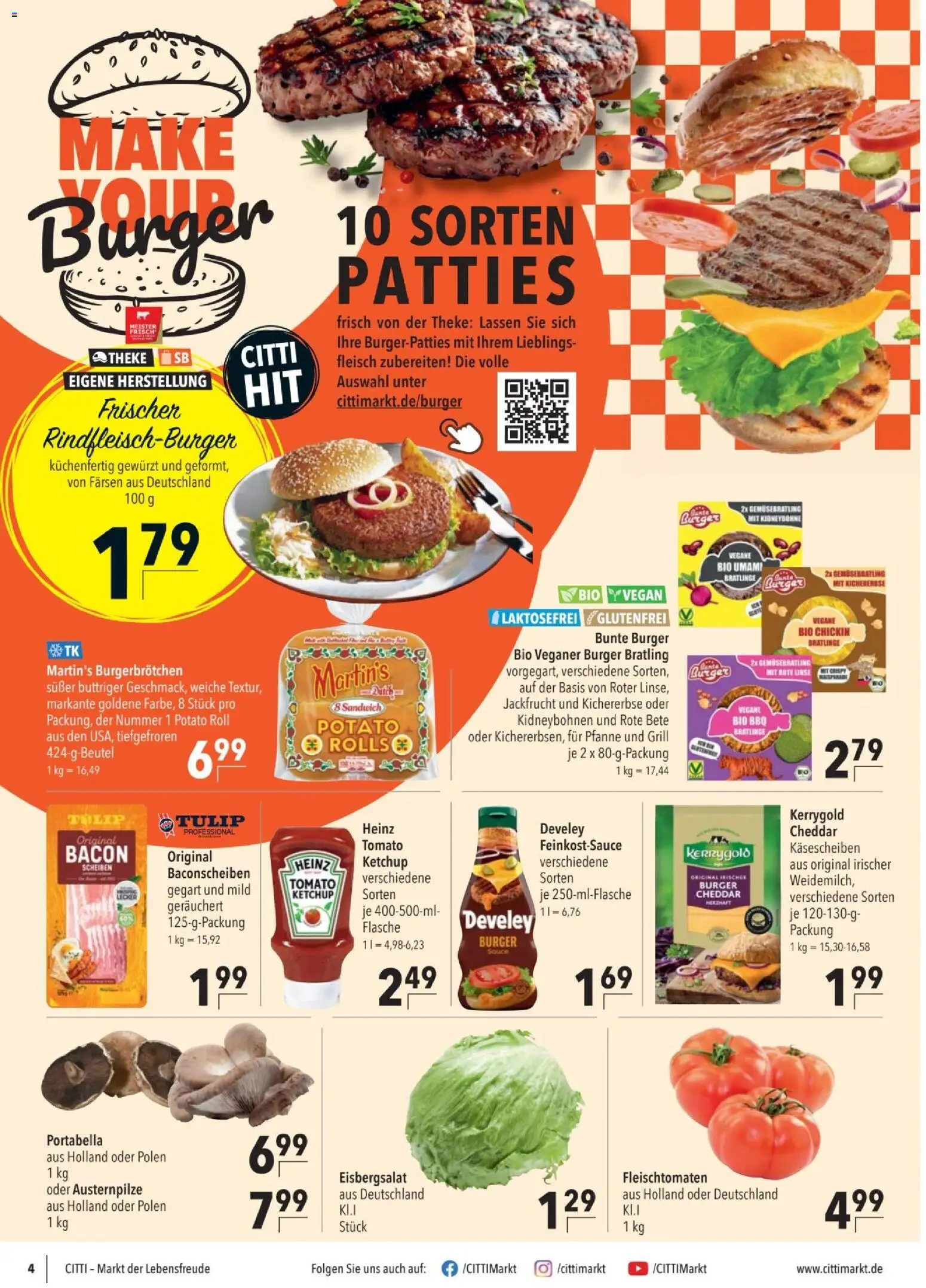 CITTI tilbudsavis – gyldig fra 29.04.2026 | Side: 4 | Produkter: Cheddar, Ketchup, Bacon, Grill