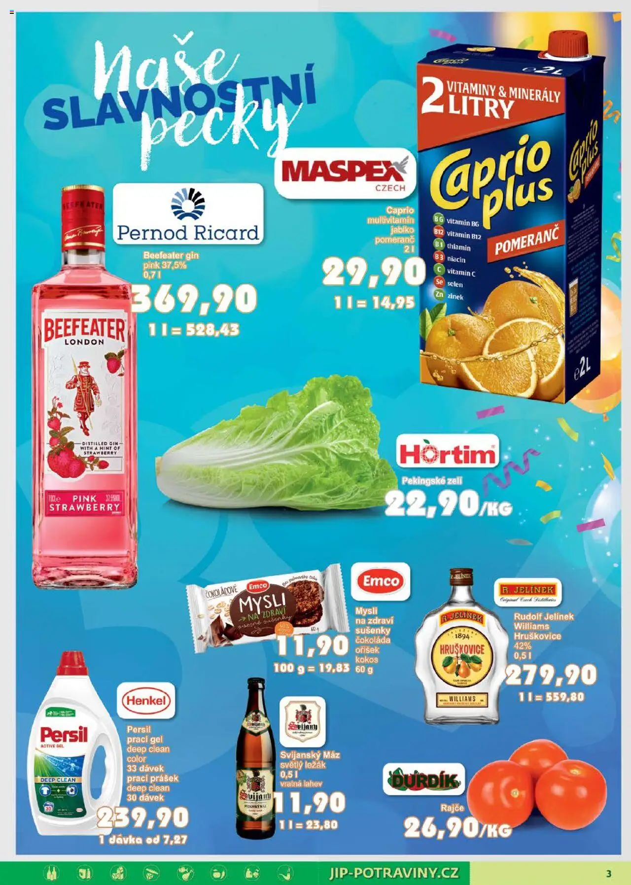 Jip leták od 16.07.2025 | Strana: 3 | Produkty: Svijanský Máz, Prací Prášek, Beefeater, Láhev