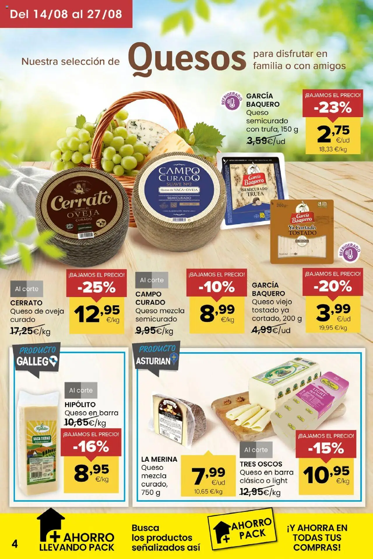 Eroski - Miramos por ti │ válido desde el 14.08.2025 | Página: 4 | Productos: Queso de oveja, Queso
