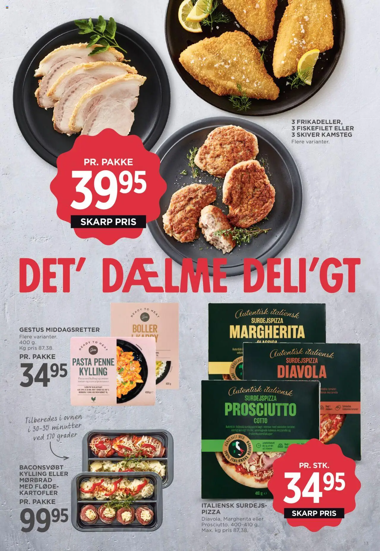 Meny Tilbudsavis gyldig fra 15.08.2025 | Side: 18 | Produkter: Pizza, Fløde, Kartofler, Mozzarella