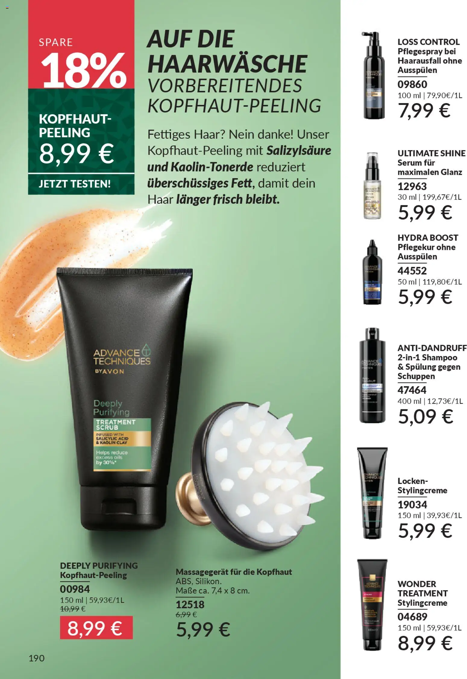 Avon - Black Friday – gültig ab 01.11.2025 | Seite: 192 | Produkte: Shampoo, Peeling, Massagegerät, Serum