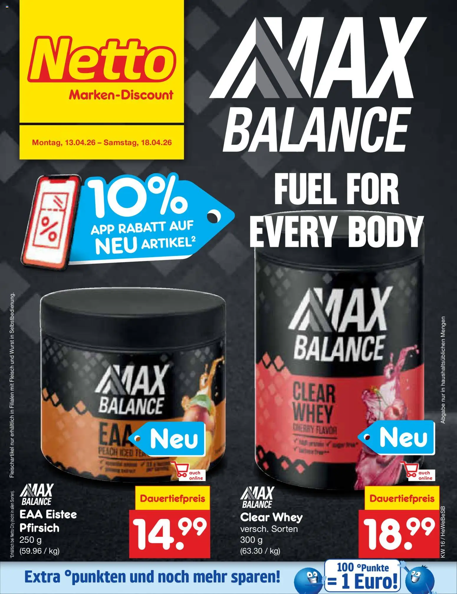 Netto Marken-Discount Prospekt 	 – gültig ab 13.04.2026 | Seite: 30 | Produkte: Wurst, Pfirsich, Fleisch