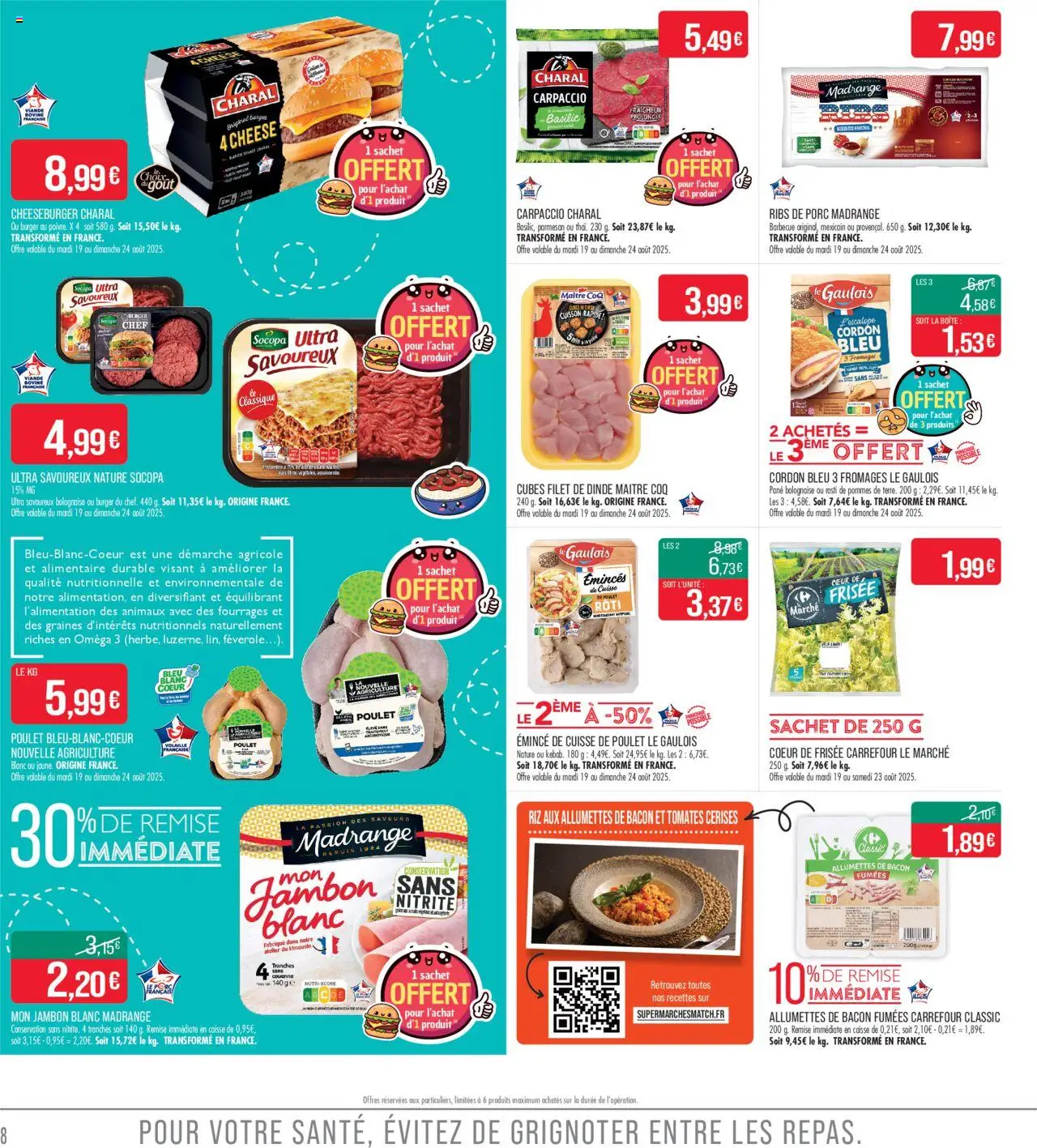  | Page: 8 | Produits: Barbecue, Volaille, Pommes, Cordon bleu