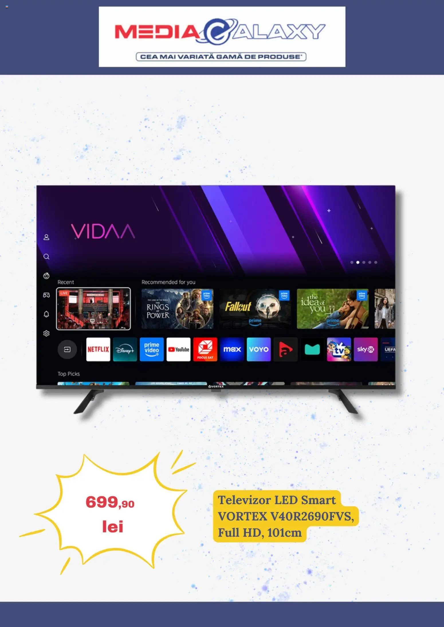 Noul catalog Media Galaxy – valabil de la 08.01.2026 | Pagină: 5 | Produse: Vestiyer, Televizor, Video, Top