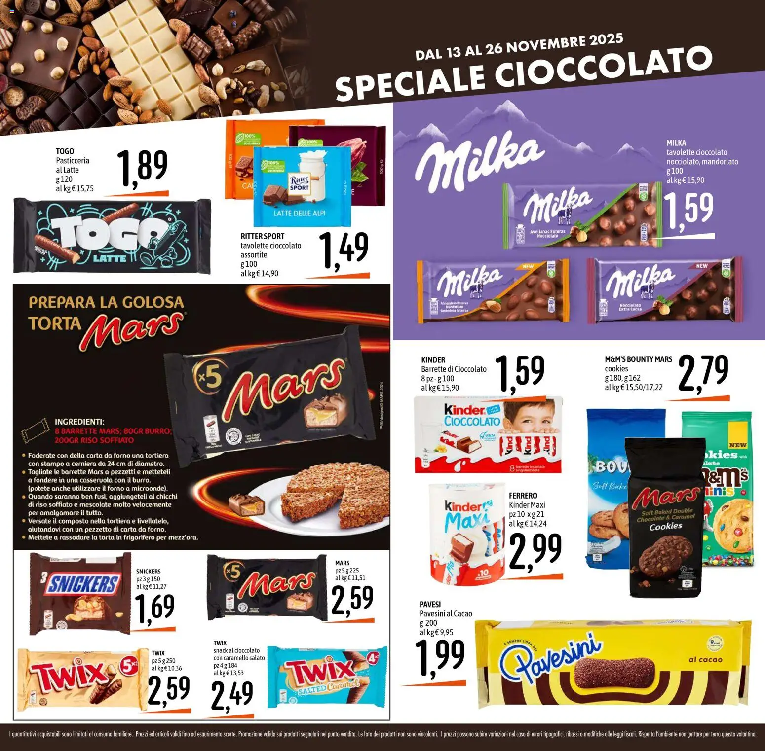 Volantino Emisfero del 13.11.2025 | Pagina: 20 | Prodotti: Cioccolato, Riso, Forno, Il forno