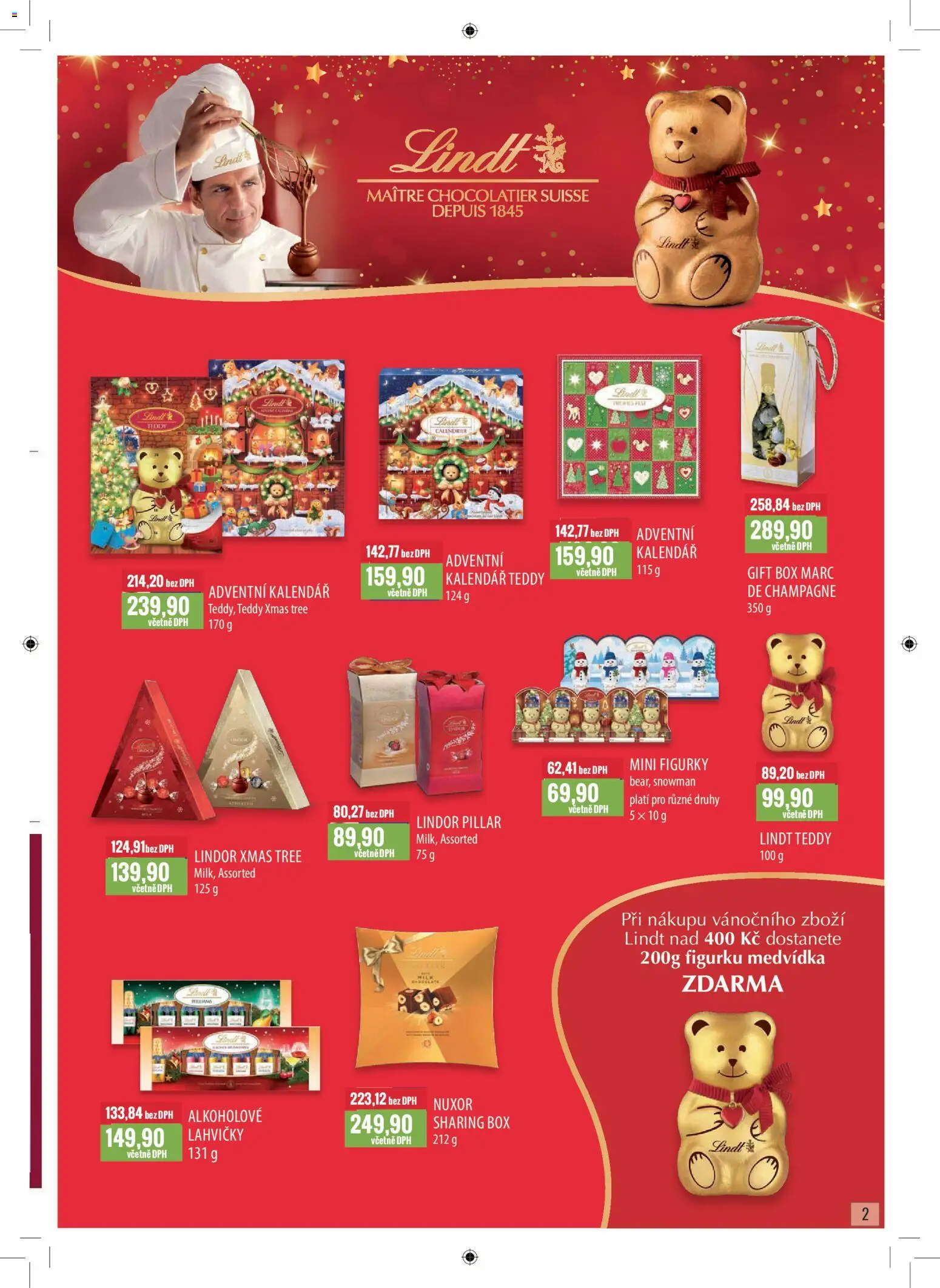 Ratio leták od 01.11.2025 | Strana: 3 | Produkty: Lindor, Adventní kalendář, Kalendář, Figurky