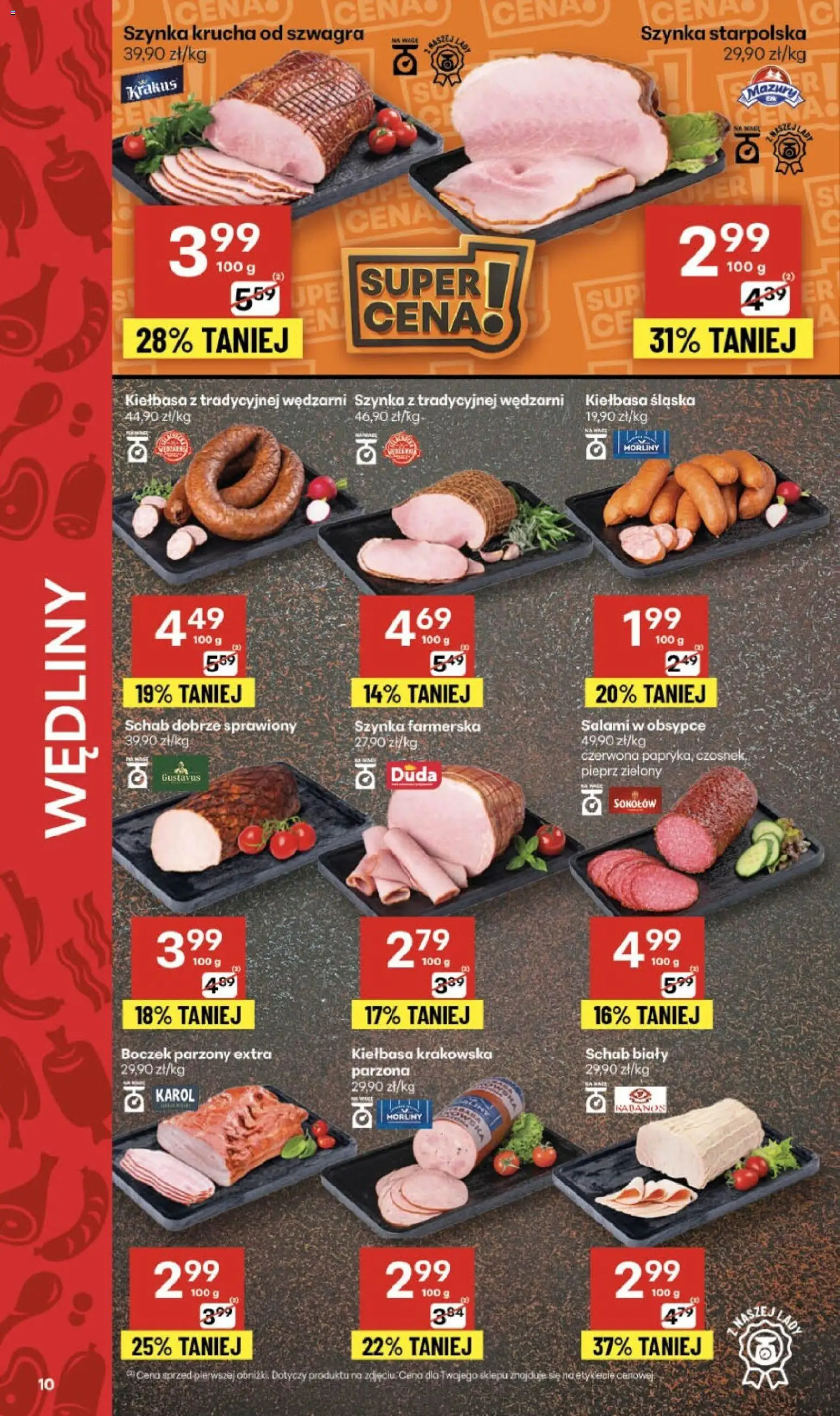 Delikatesy Centrum Gazetka - Sklepy Własne od 13.11.2025 | Strona: 10 | Produkty: Czosnek, Kiełbasa śląska, Wędliny, Pieprz