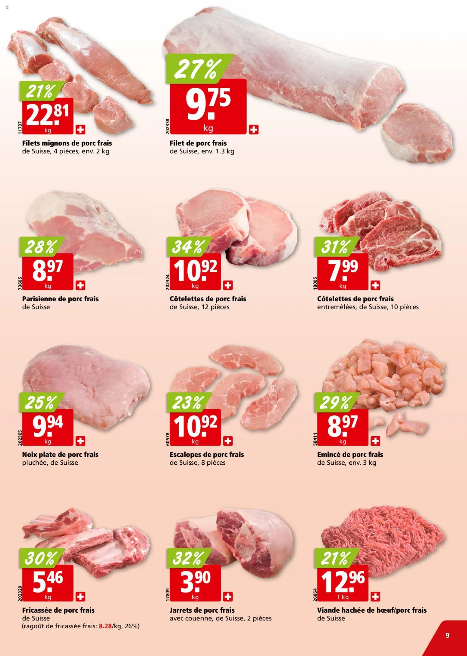 Aligro aktionen Chavannes, Matran, Genève, Sion – gültig ab 23.03.2026 | Seite: 9