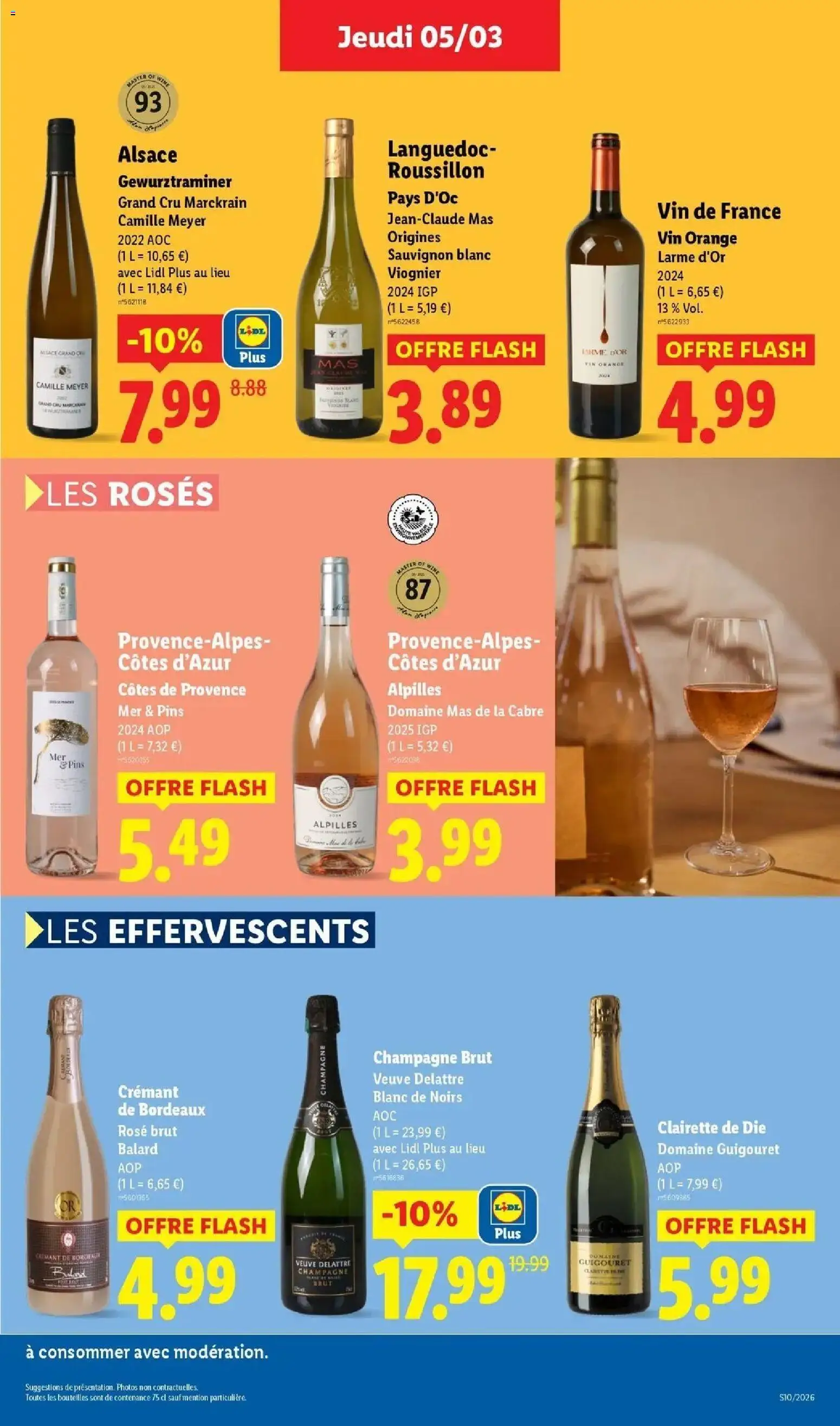 {H1} | Page: 19 | Produits: Orange, Champagne brut, Champagne, Clairette de die