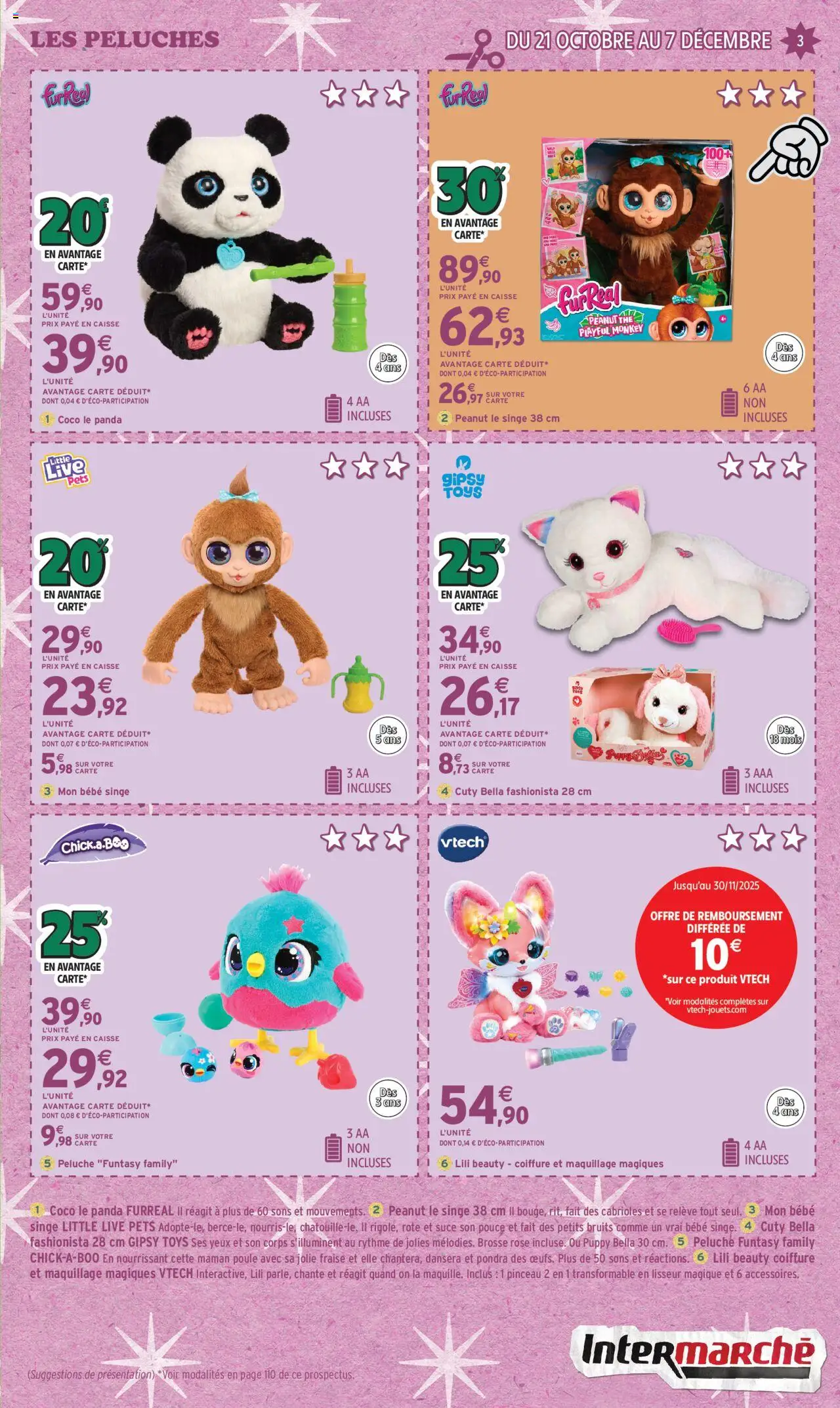 {H1} | Page: 3 | Produits: Peluche, Lisseur, Brosse, Thé