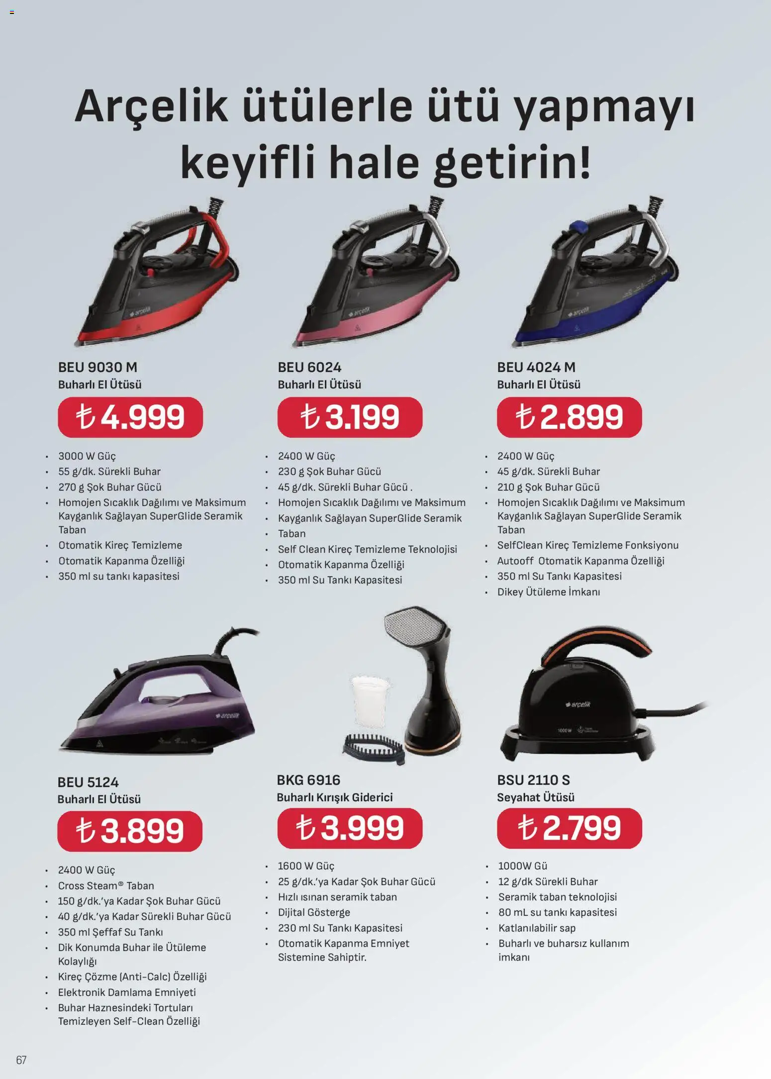 Arçelik Katalog - 01.12.2025 tarihinden itibaren geçerlidir | Sayfa: 67