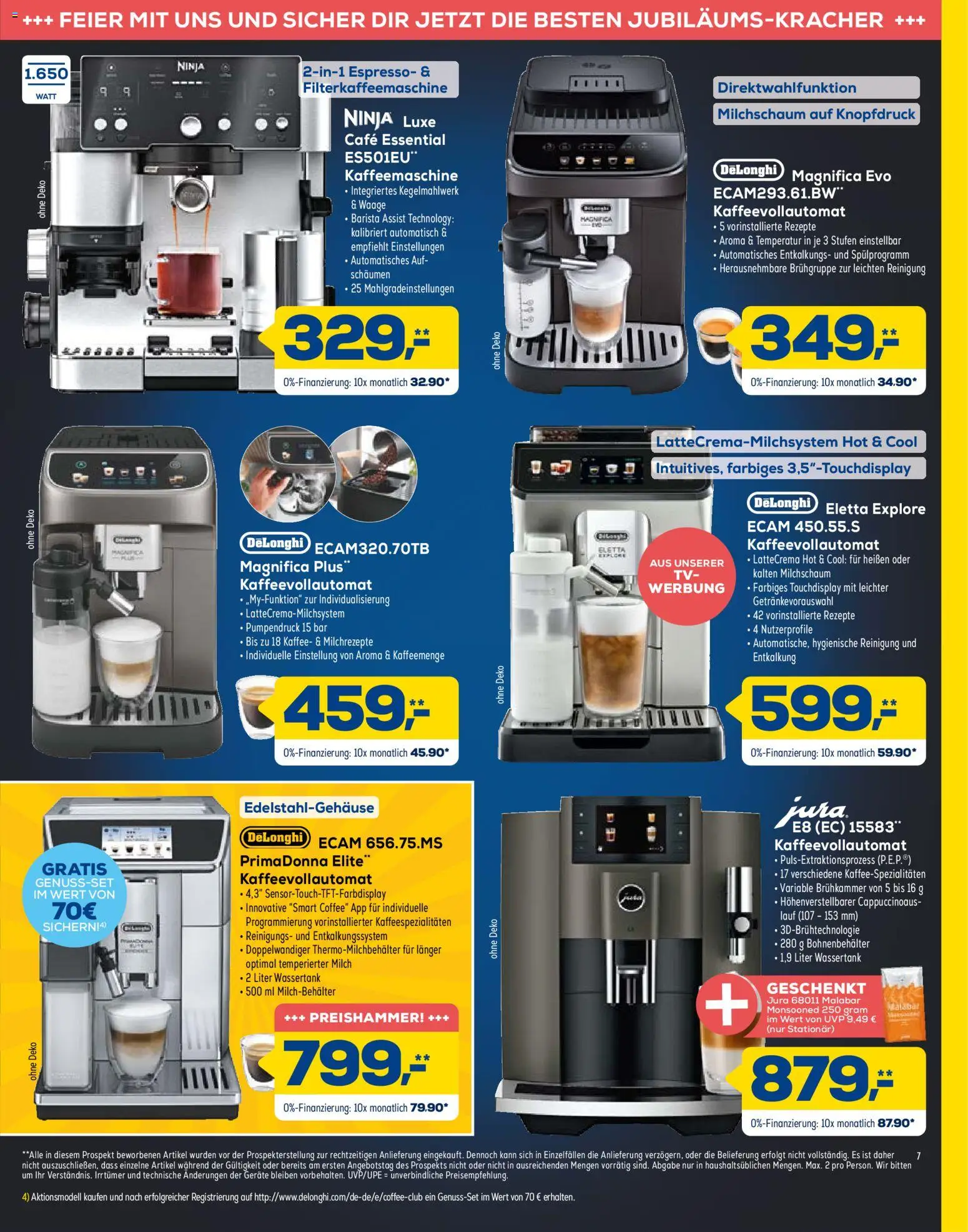 Euronics - Black Friday – gültig ab 26.11.2025 | Seite: 7 | Produkte: Milch, Kaffee, Kaffeevollautomat, Filterkaffeemaschine