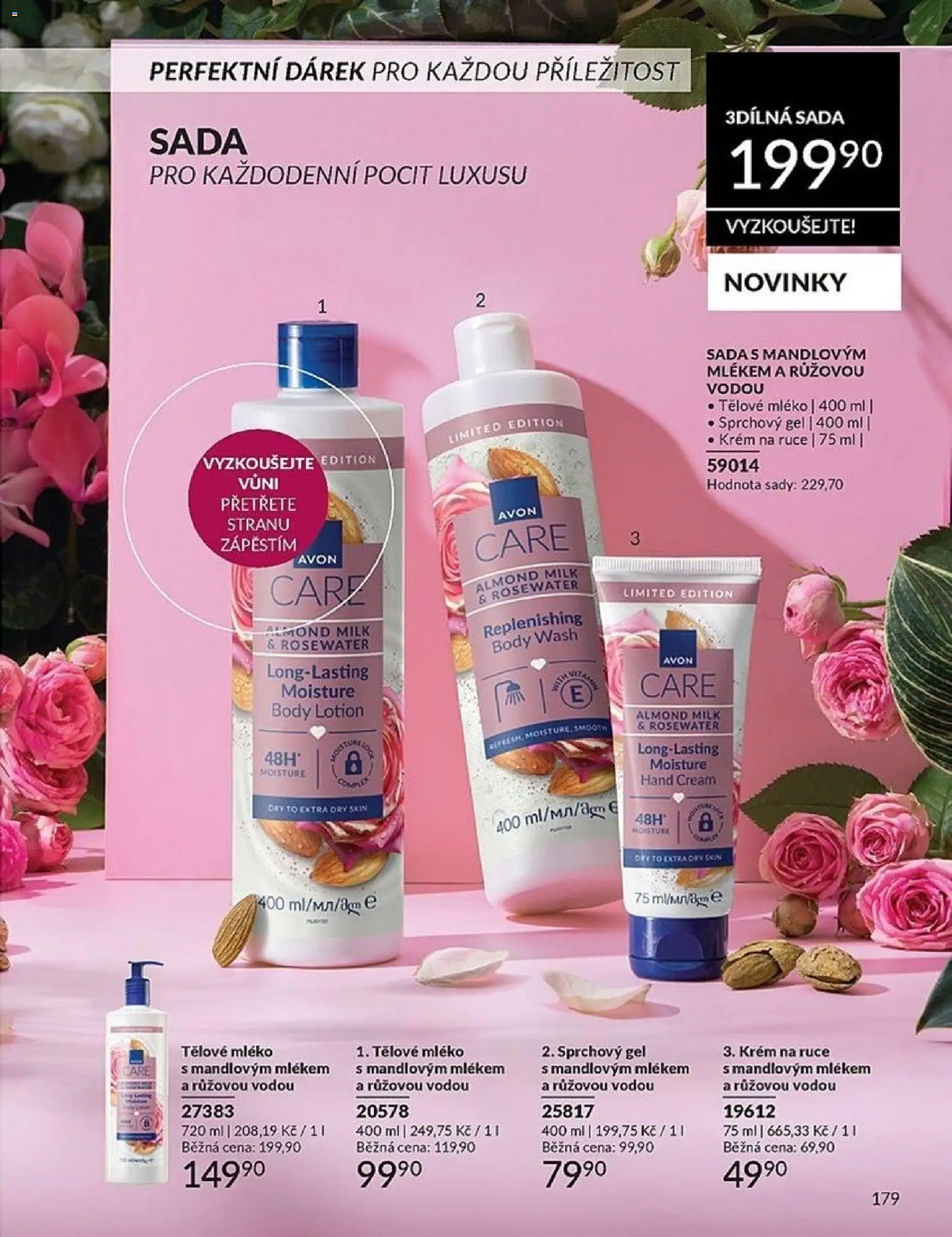 Avon katalog 2/2026 od 01.02.2026 | Strana: 179 | Produkty: Tělové mléko, Krém na ruce, Mléko, Body