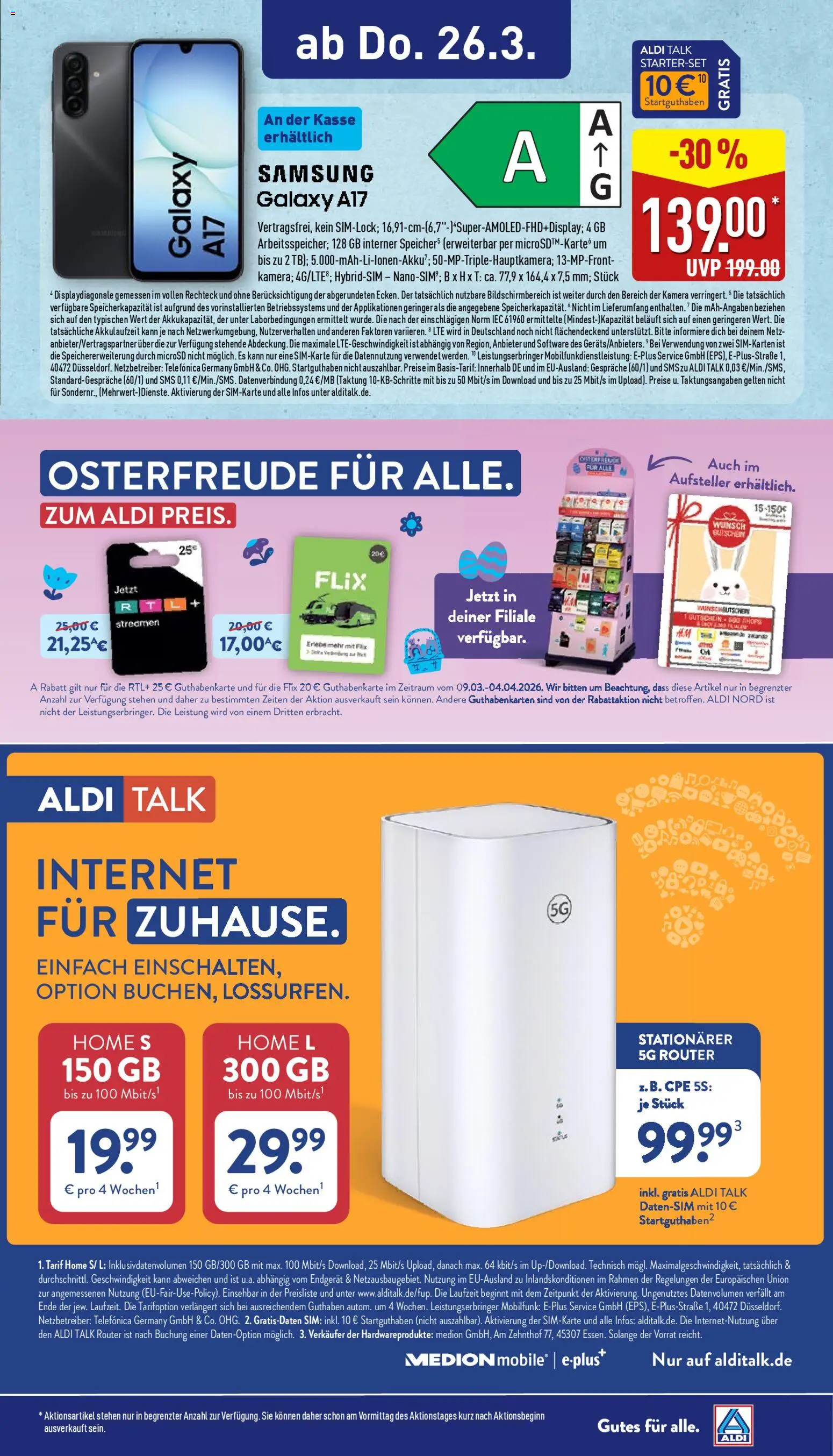 Aldi Ausblick – gültig ab 23.03.2026 | Seite: 8 | Produkte: Kamera, Samsung