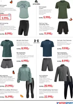 Intersport akciós újság - amely érvényes a következő dátumtól: 24.03.2026 | Oldal: 7 | Termékek: Melegítőnadrág, Under armour, Női póló, Nadrág