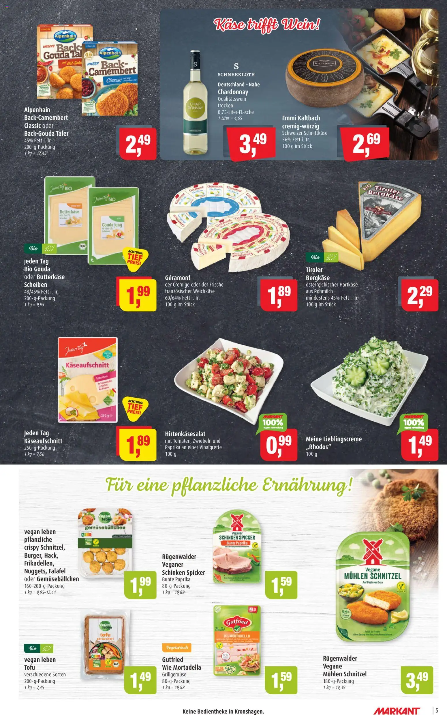 Markant Prospekt – gültig ab 02.03.2026 | Seite: 5 | Produkte: Geramont, Gouda, Paprika, Schinken