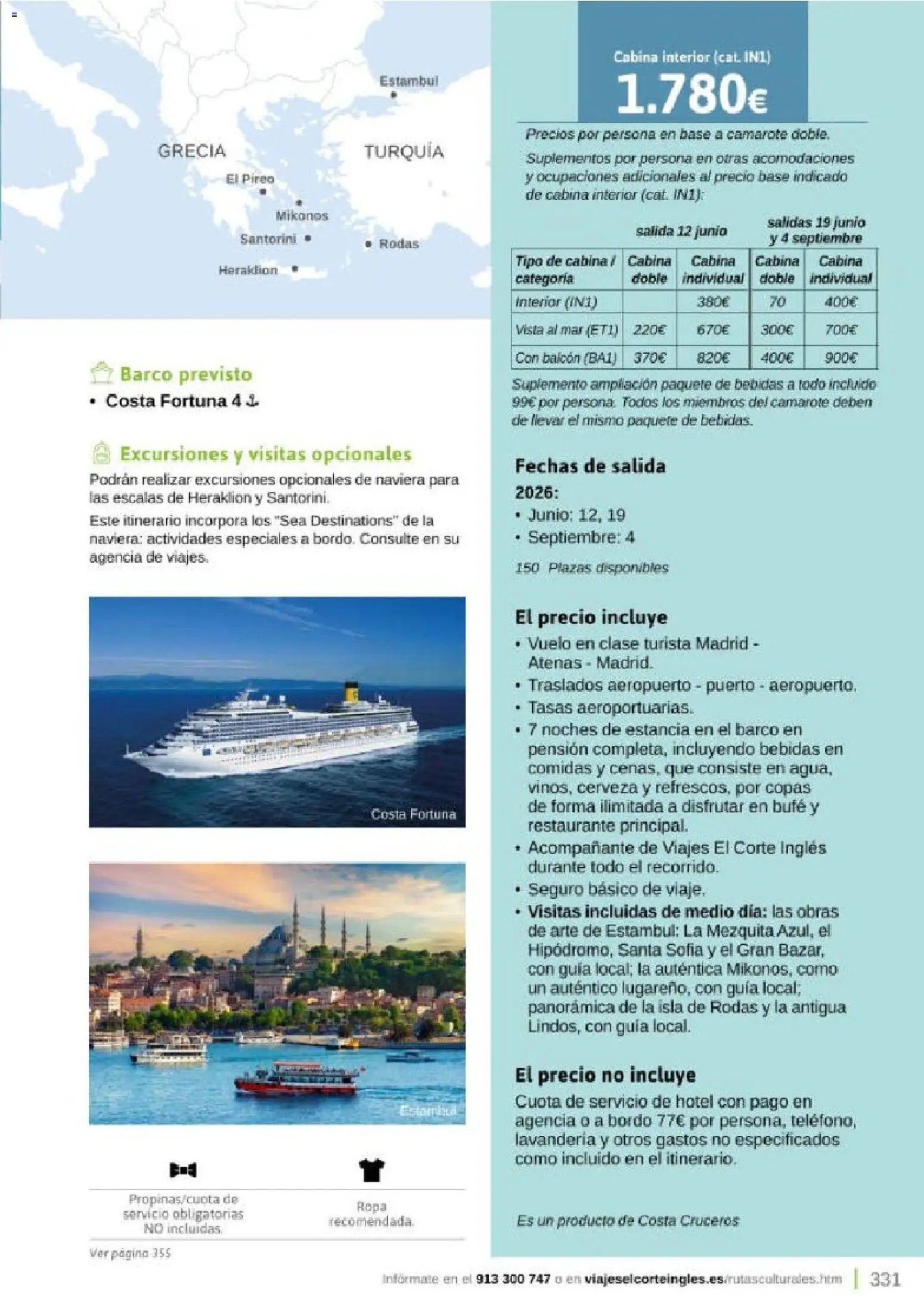 Viajes El Corte Inglés Rutas Culturales de la Comunidad de Madrid │ válido desde el 01.04.2026 | Página: 331 | Productos: Cerveza, Ropa