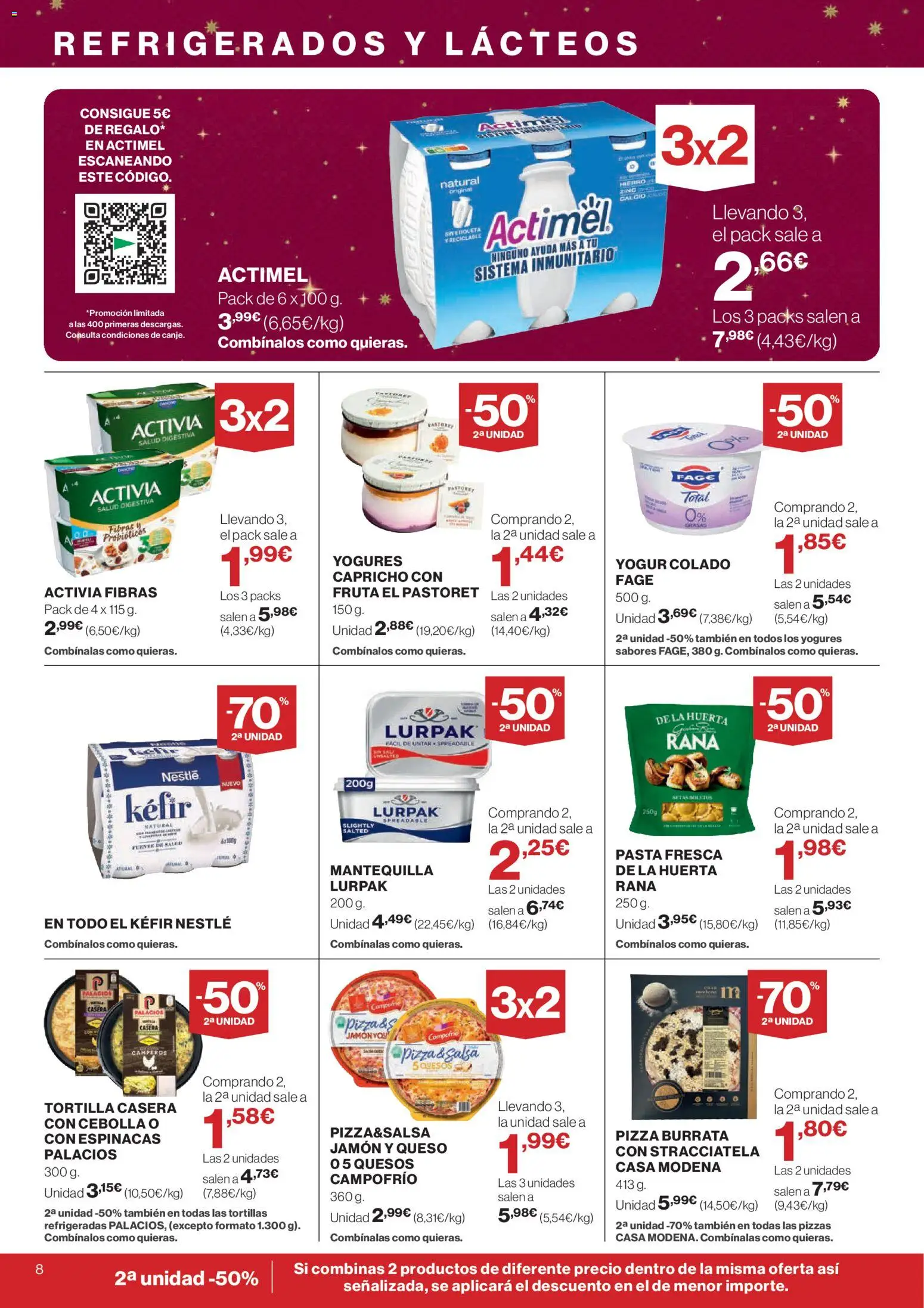 Hipercor catálogo │ válido desde el 20.11.2025 | Página: 10 | Productos: Jamón, Pizza, Pasta, Παγωμένο τσάι