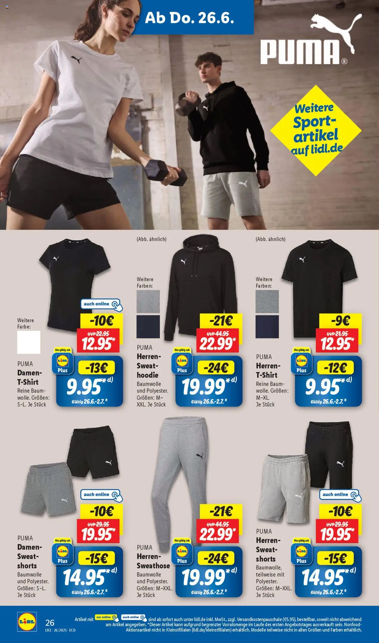 Lidl Prospekt 	 - gültig ab dem 23.06.2025 | Seite: 34 | Produkte: Sweathose, Hoodie
